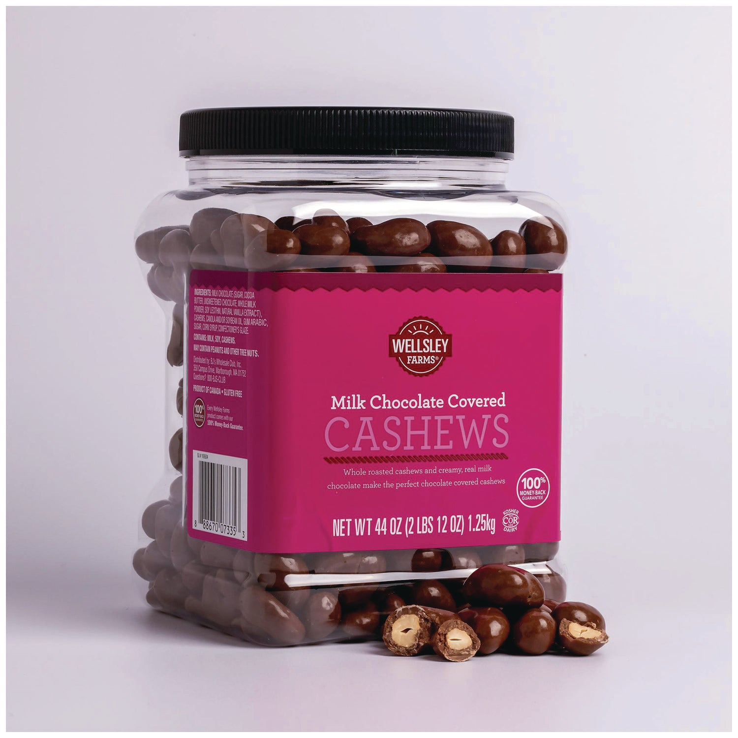 Milk Chocolate Covered Cashews, 44 oz Jar Wellsley Farms™ Flipcost