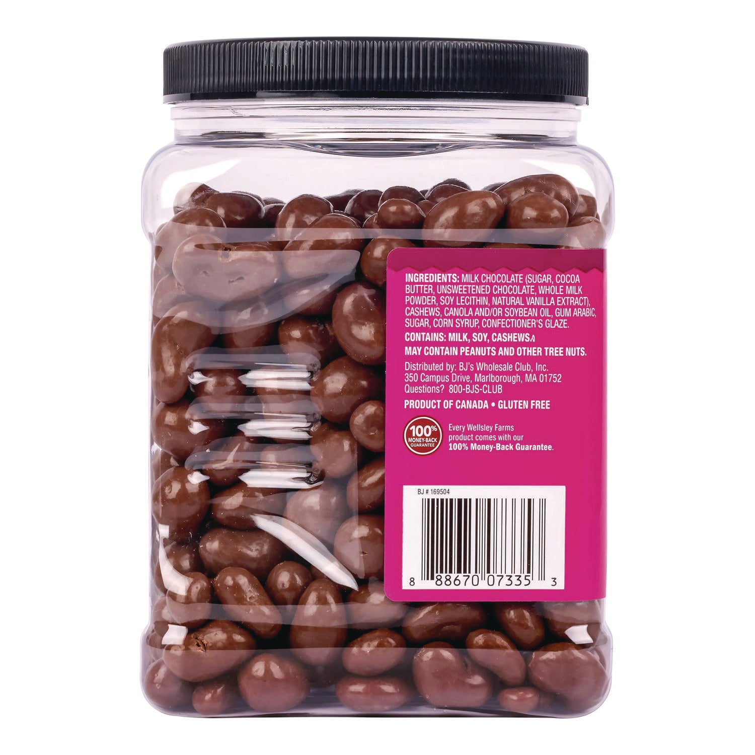 Milk Chocolate Covered Cashews, 44 oz Jar Wellsley Farms™ Flipcost