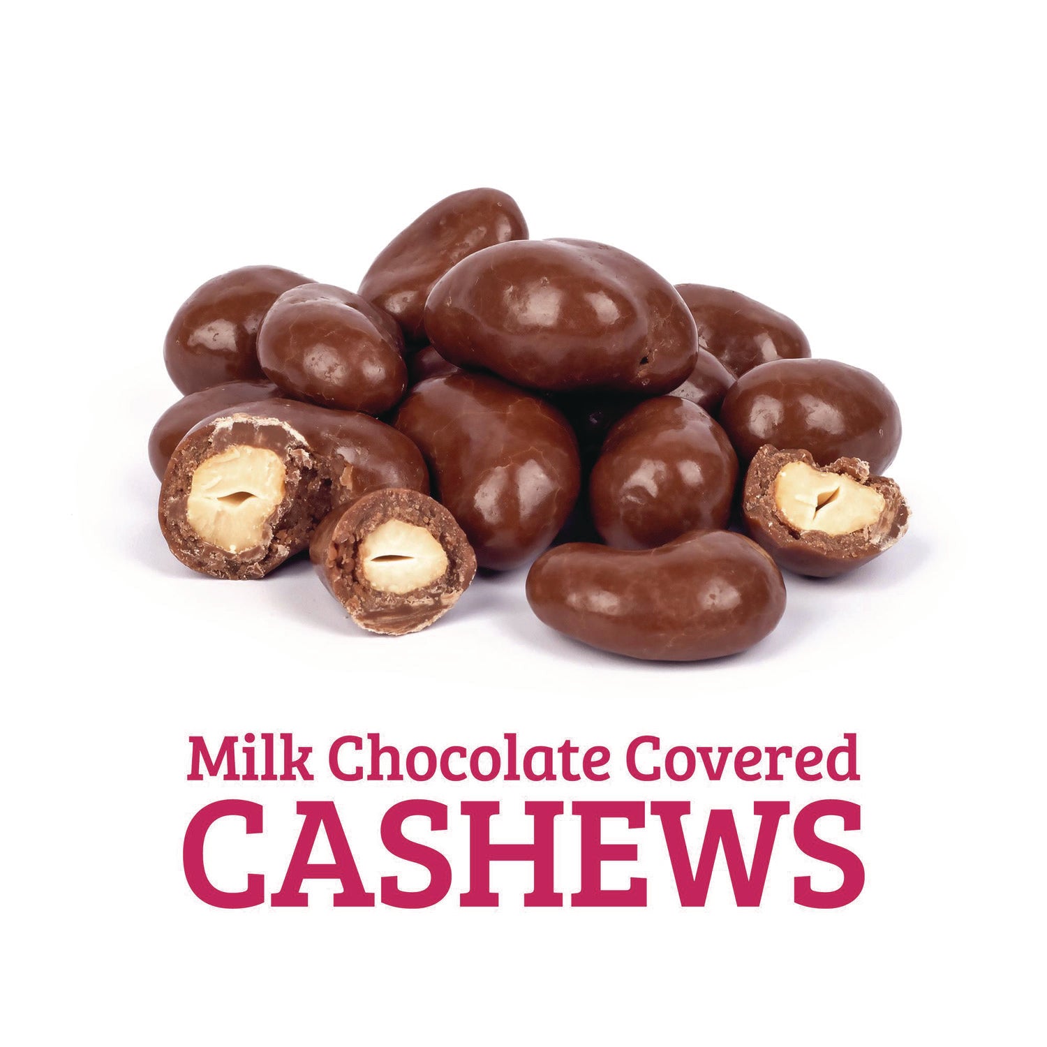 Milk Chocolate Covered Cashews, 44 oz Jar Wellsley Farms™ Flipcost