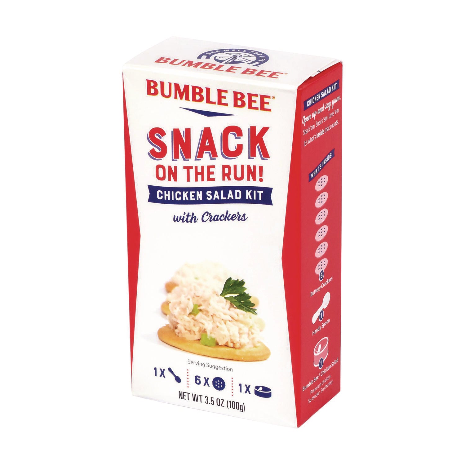 Snack on the Run Chicken Salad Kit with Crackers, 3.5 oz Box, 6/Carton Bumble Bee® Flipcost