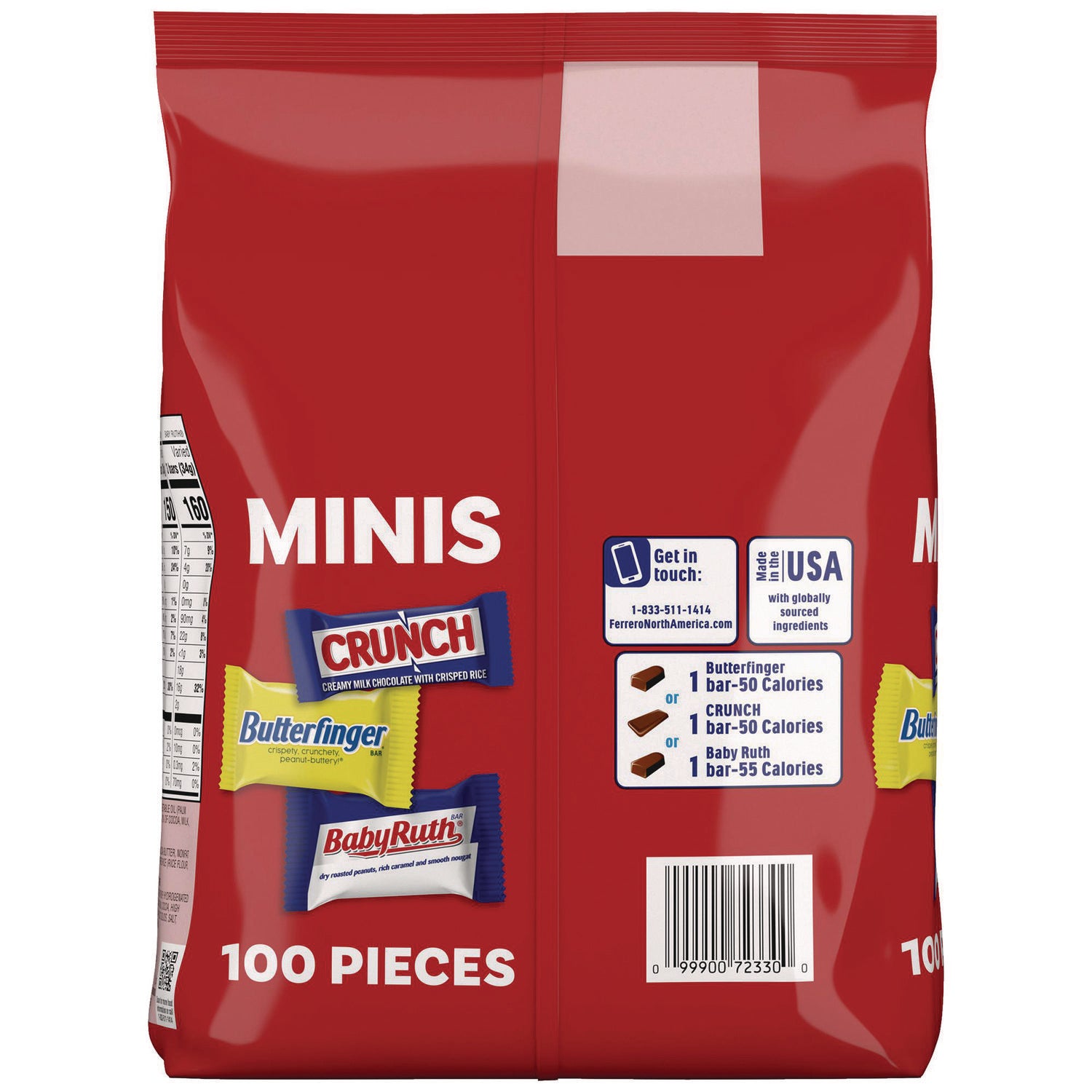 Assorted Party Candy Pack Mini, Chocolate, 35.7 oz Bag, 100 Pieces Butterfinger® Flipcost