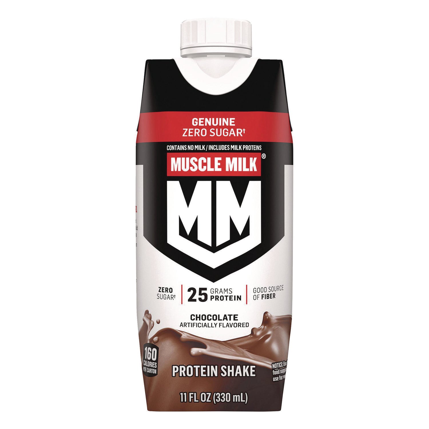 Genuine Chocolate Protein Shake, 11 oz Carton, 18/Carton MUSCLE MILK PROTEIN™ Flipcost