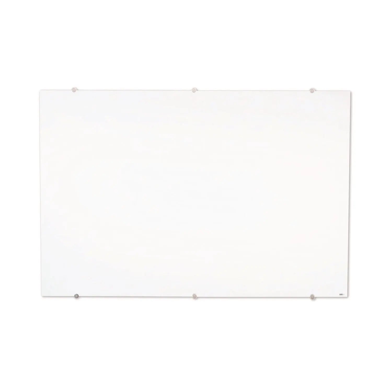 Luxor Magnetic Wall-Mounted Glass Board, 48" x 36", White Surface, Silver Aluminum Frame Luxor Flipcost