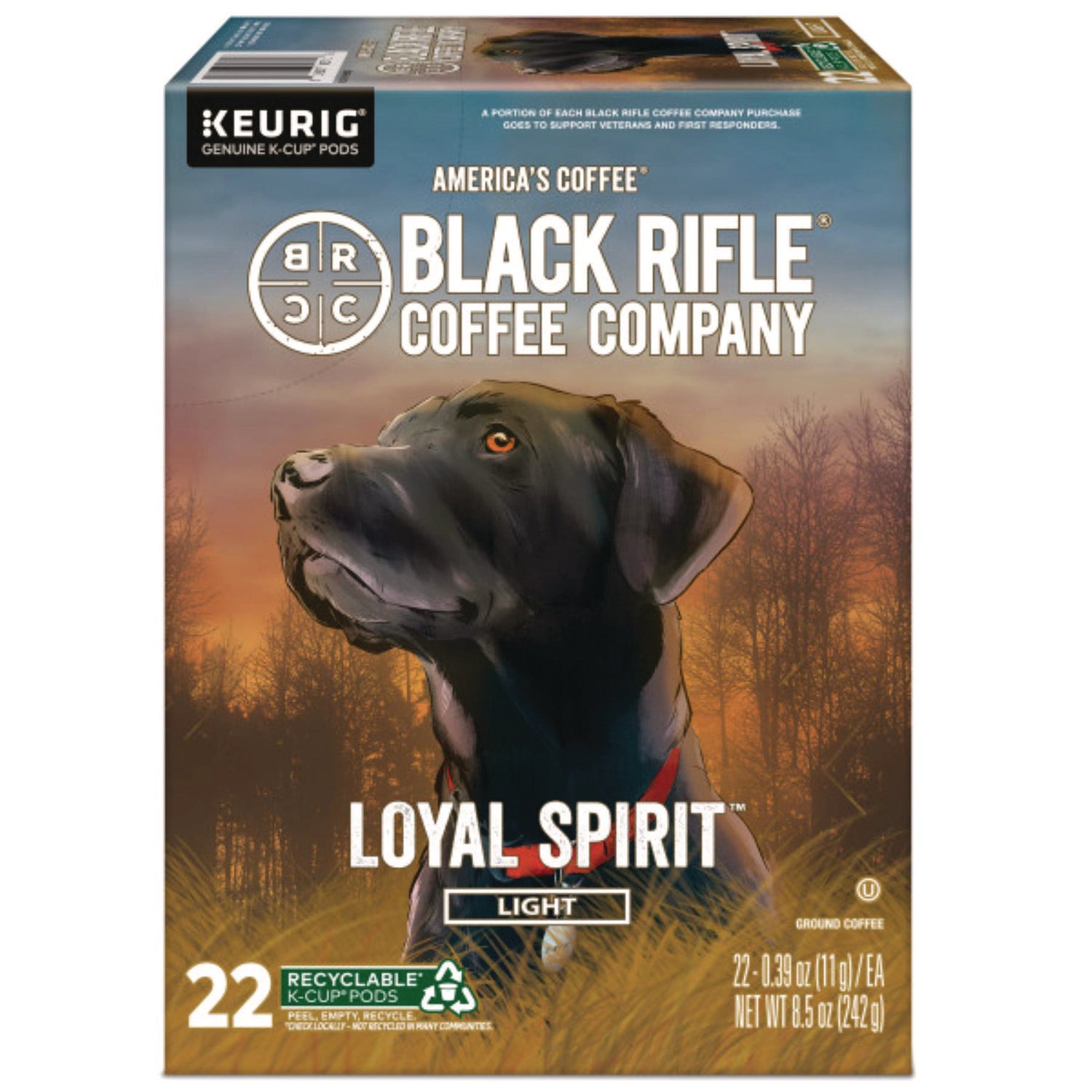 Black Rifle® Coffee Company Loyal Spirit Coffee K-Cups, 22/Box