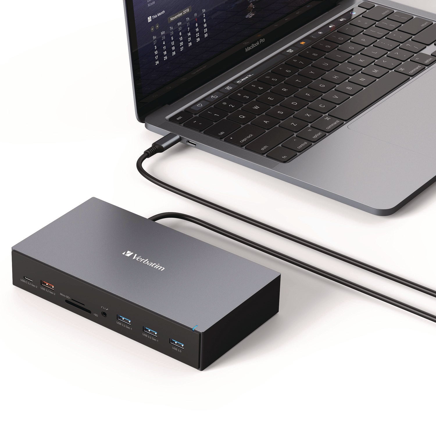 USB-C Pro Docking Station 17-in-1, Audio/DisplayPort/HDMI/Micro SD/RJ45/SD/USB-A/USB-C, Gray Verbatim® Flipcost