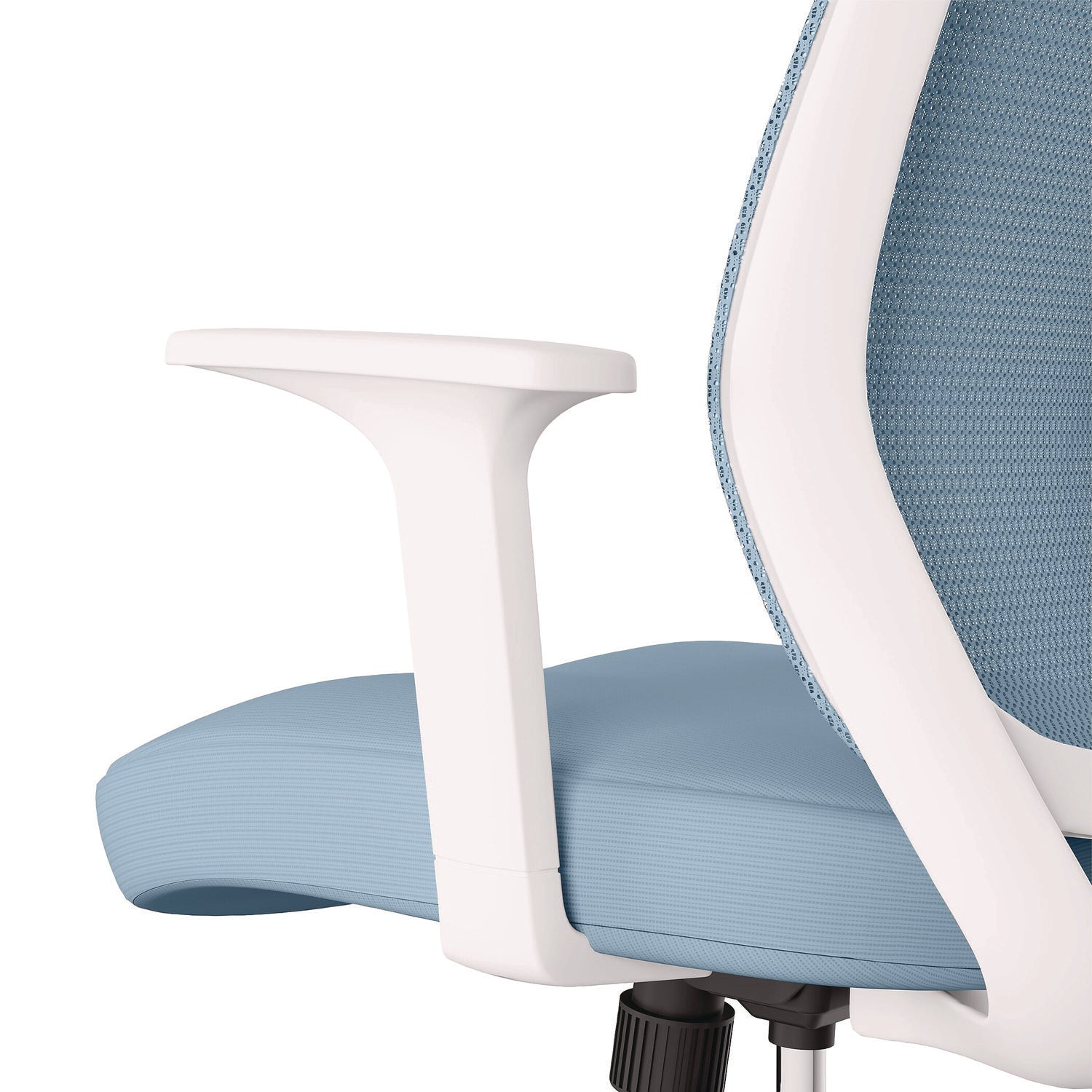 Wessex Ergonomic Fabric Mesh Swivel Task Chair, Up to 275 lb, 17.09 to 20.83 Seat Height, Seafoam Seat/Back, White Base Alera® Flipcost