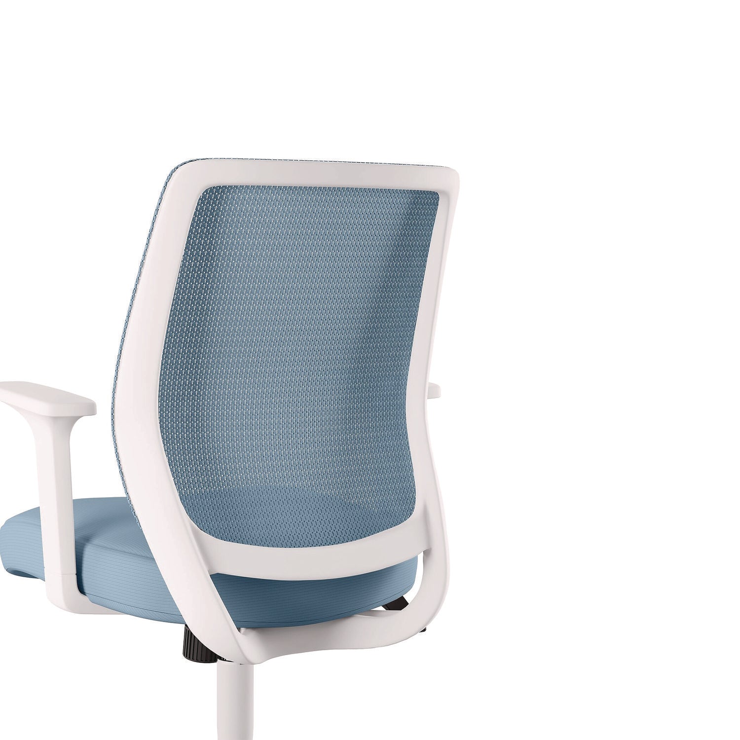 Wessex Ergonomic Fabric Mesh Swivel Task Chair, Up to 275 lb, 17.09 to 20.83 Seat Height, Seafoam Seat/Back, White Base Alera® Flipcost