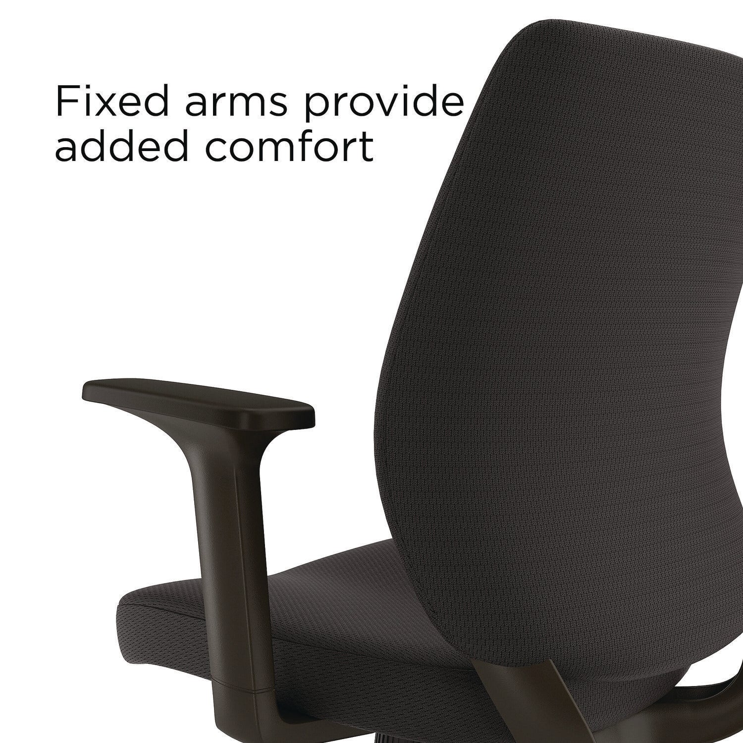 Wessex Ergonomic Fabric Task Chair, Supports Up to 275 lb, 17.13 to 20.83 Seat Height, Black Seat/Back, Black Base Alera® Flipcost