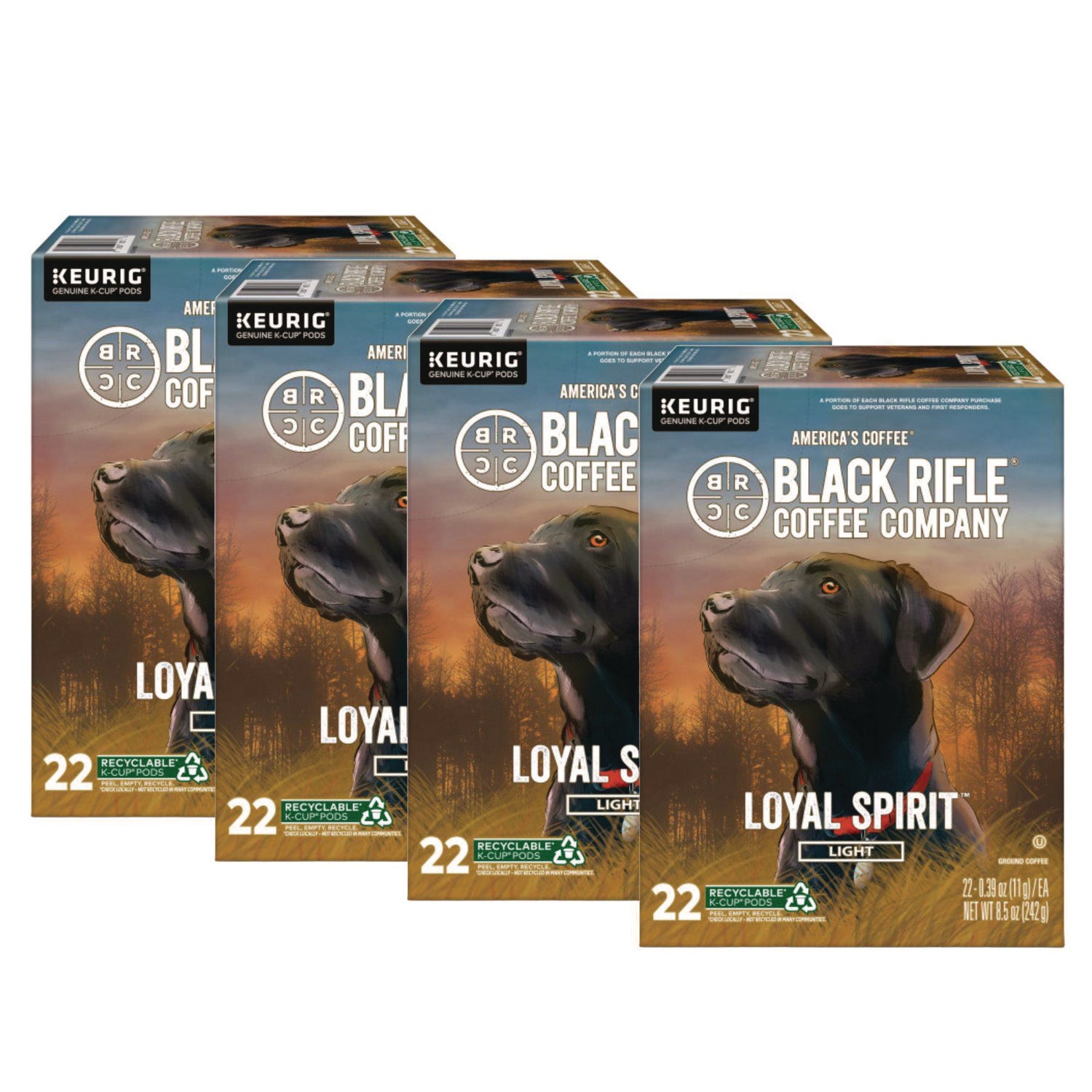 Black Rifle® Coffee Company Loyal Spirit Coffee K-Cups, 88/Carton