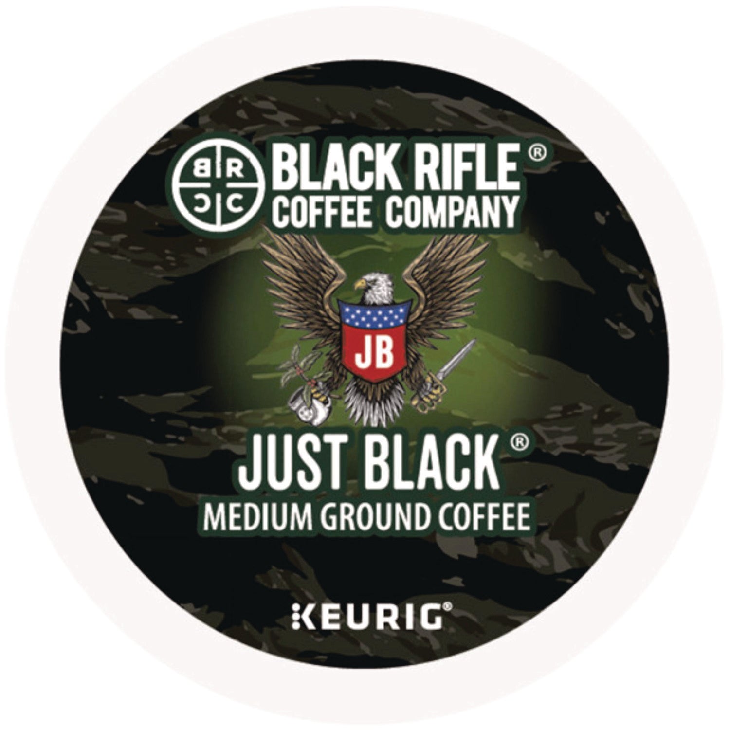 Black Rifle® Coffee Company Just Black Coffee K-Cups, 22/Box