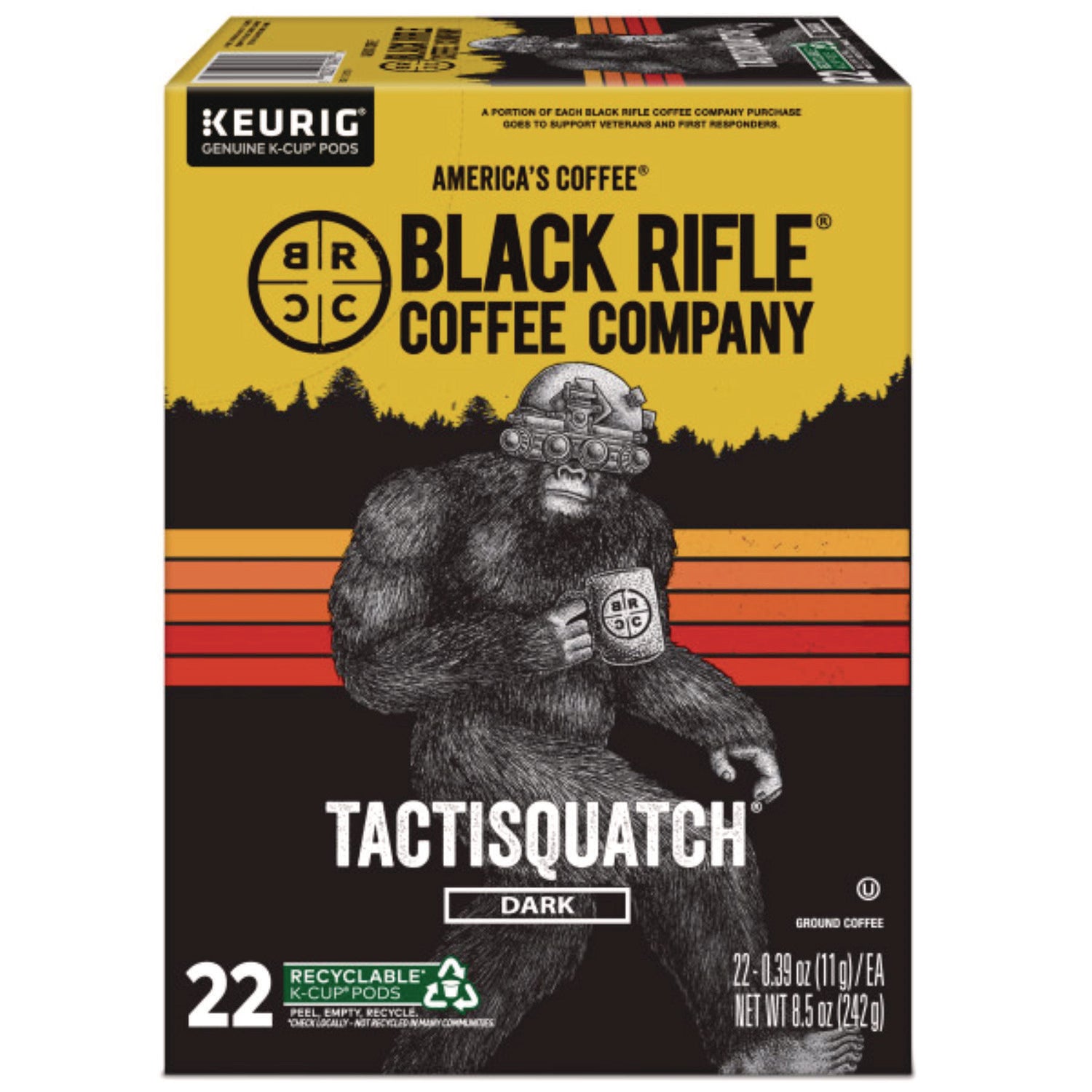 Black Rifle® Coffee Company Tactisquatch Coffee K-Cups, 22/Box