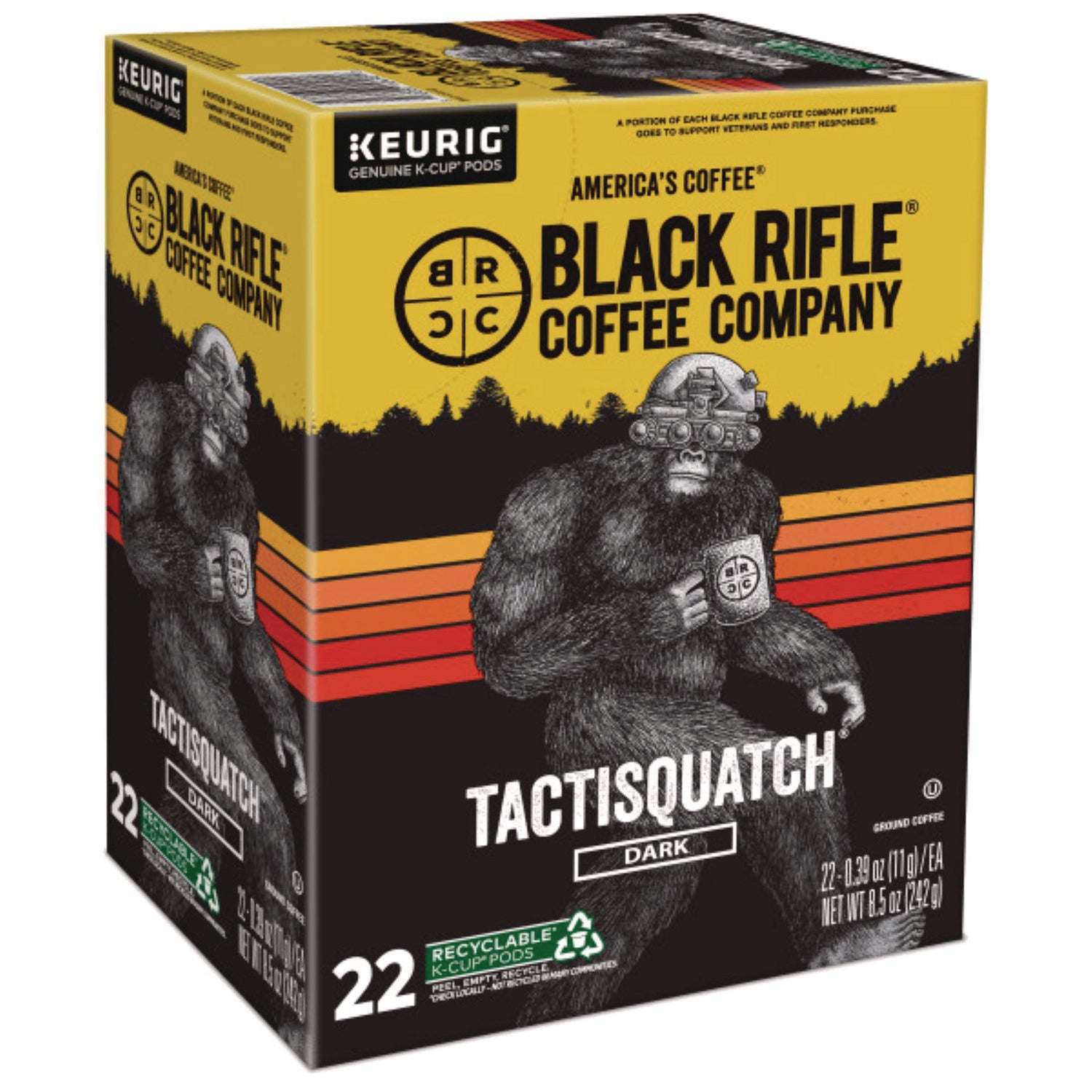 Black Rifle® Coffee Company Tactisquatch Coffee K-Cups, 22/Box