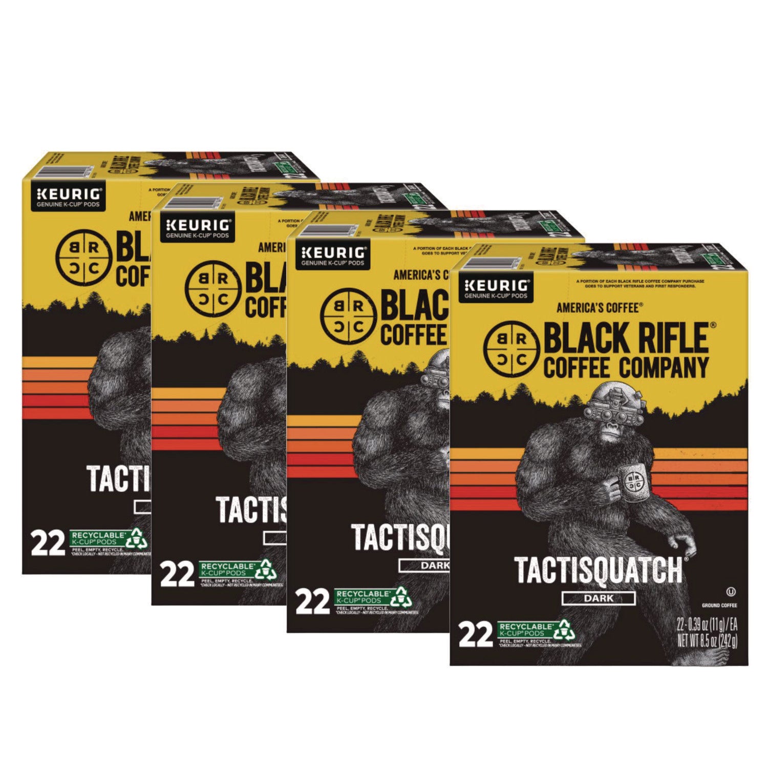 Black Rifle® Coffee Company Tactisquatch Coffee K-Cups, 88/Carton