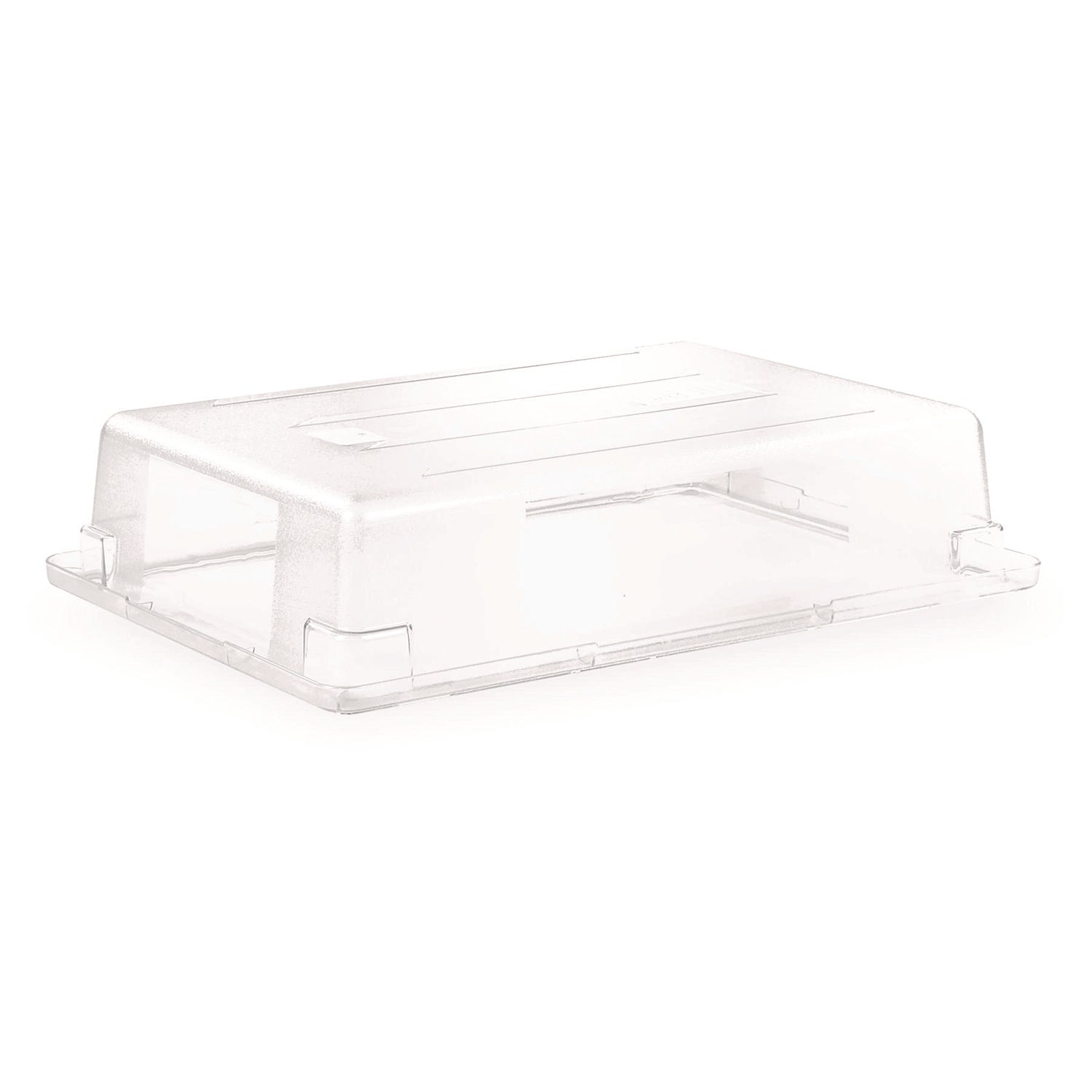 StorPlus Polycarbonate Food Storage Container, 8.5 gal, 18" x 26" x 6", Clear Plastic Carlisle Flipcost