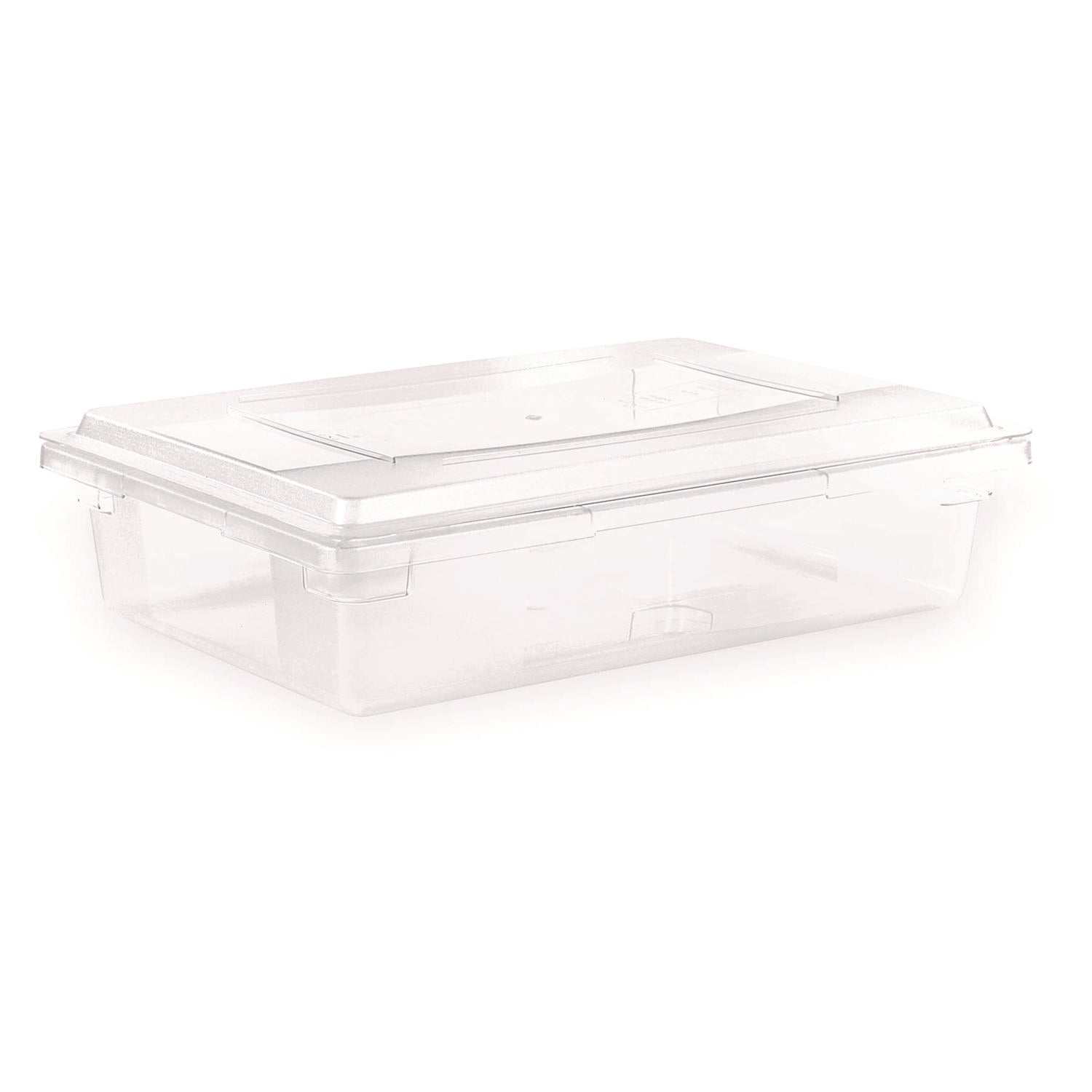 StorPlus Polycarbonate Food Storage Container, 8.5 gal, 18" x 26" x 6", Clear Plastic Carlisle Flipcost