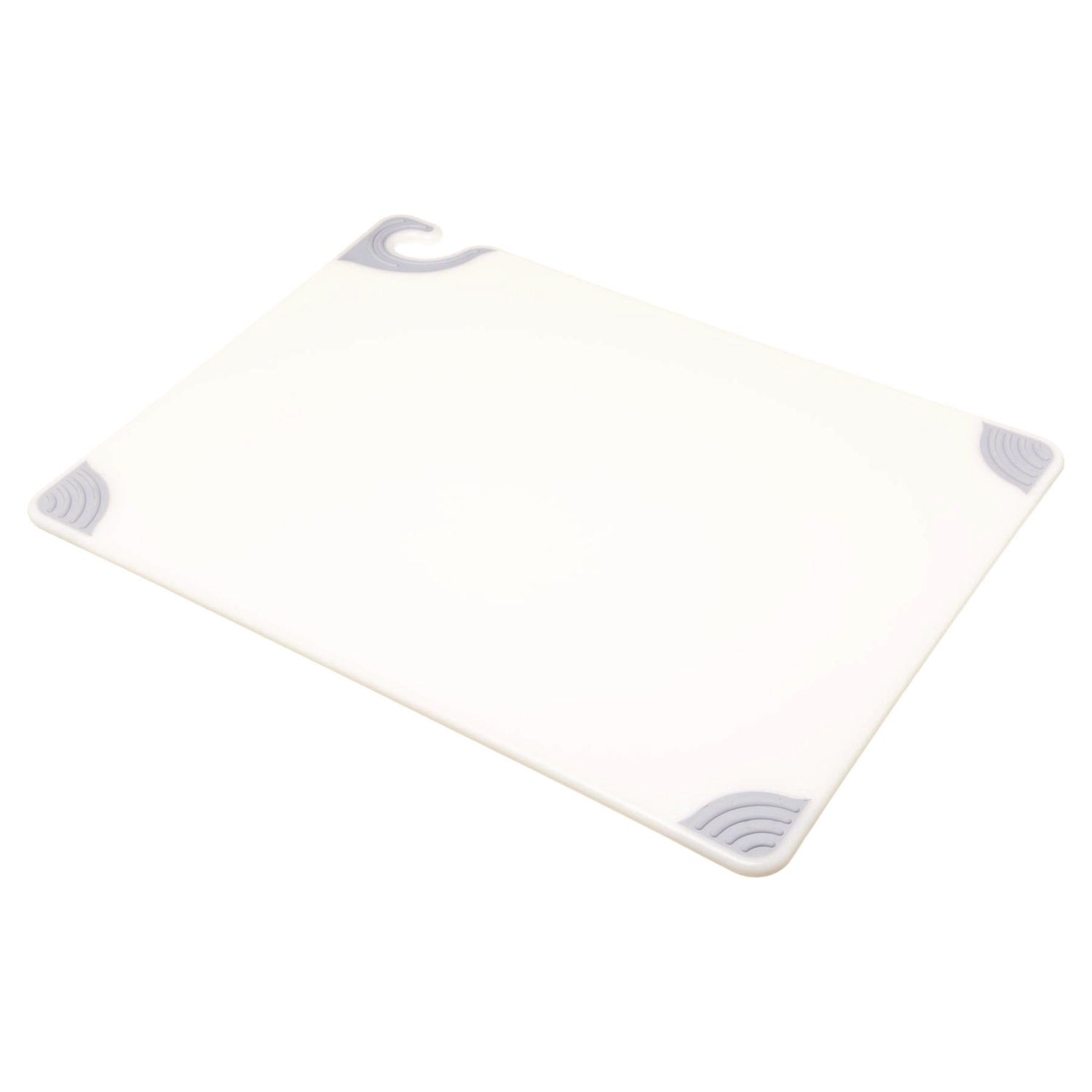 Saf-T-Grip Cutting Board, Plastic, 24 x 18 x 0.5, White