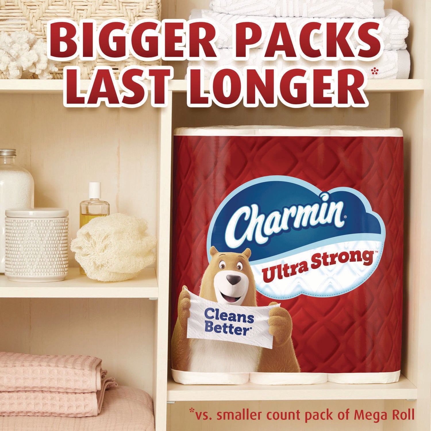 Ultra Strong Bathroom Tissue, Septic Safe, 2-Ply, White, 220 Sheet/Roll, 4/Pack, 8 Packs/Carton Charmin® Flipcost