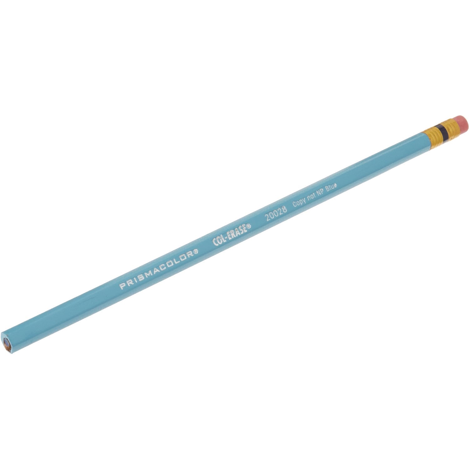 Col-Erase Pencil with Eraser, 0.7 mm, 2B, Non-Photo Blue Lead, Non-Photo Blue Barrel, Dozen Prismacolor® Flipcost