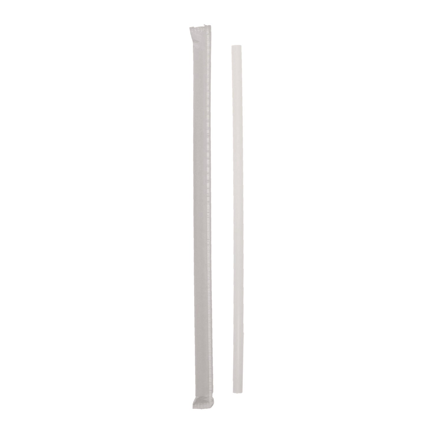 Pactiv Evergreen Giant Paper-Wrapped Straw, 10.25", Translucent, 1,800/Carton