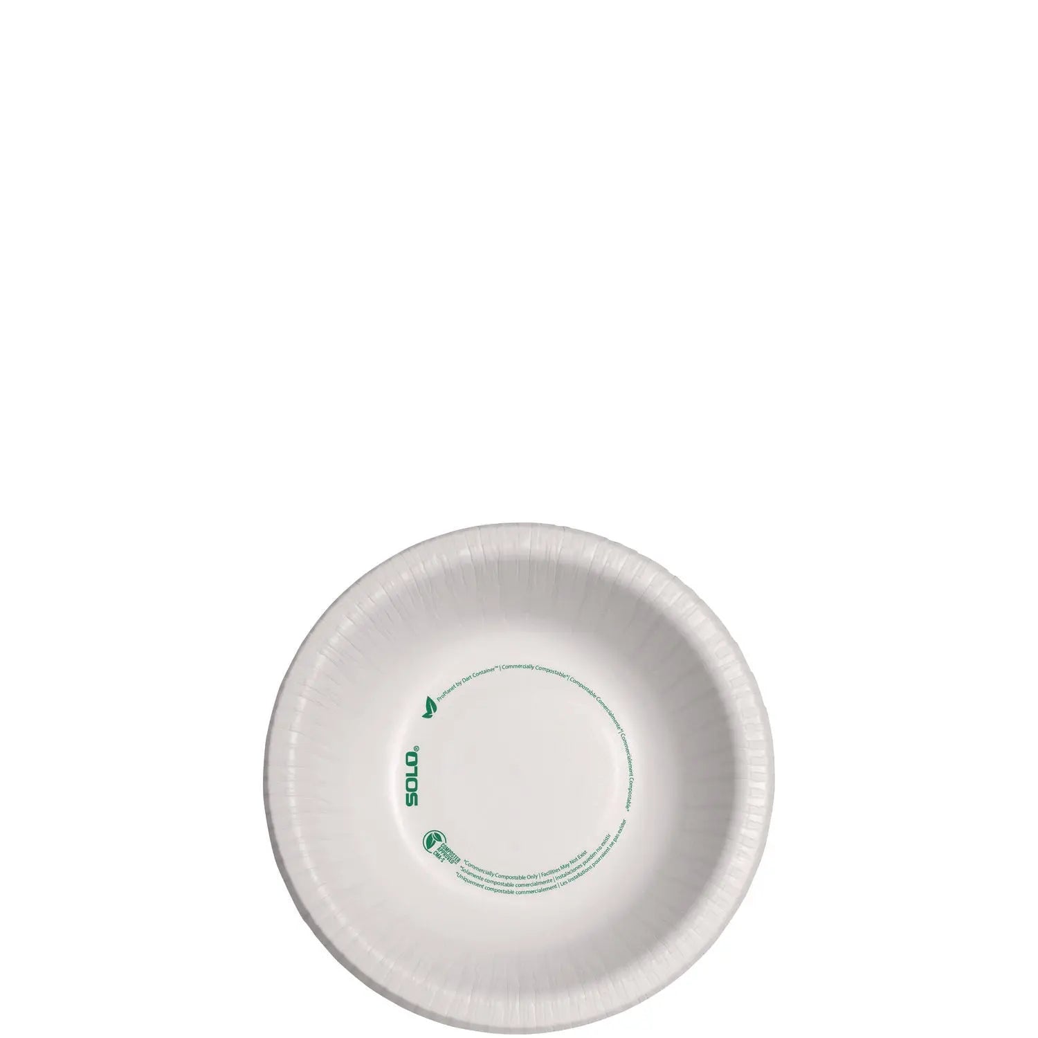 SOLO® Compostable Paper Dinnerware, ProPlanet Seal, Bowl, 12 oz, White, 125/Pack SOLO® Flipcost