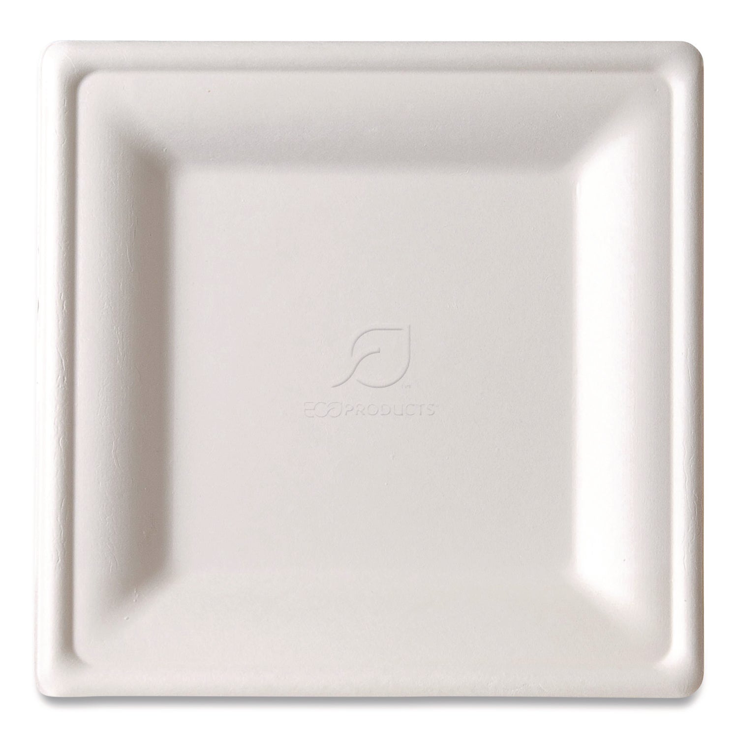 Eco-Products® Vanguard Renewable and Compostable Sugarcane Plates, Plate, 7.87 x 7.87, White, 500/Carton