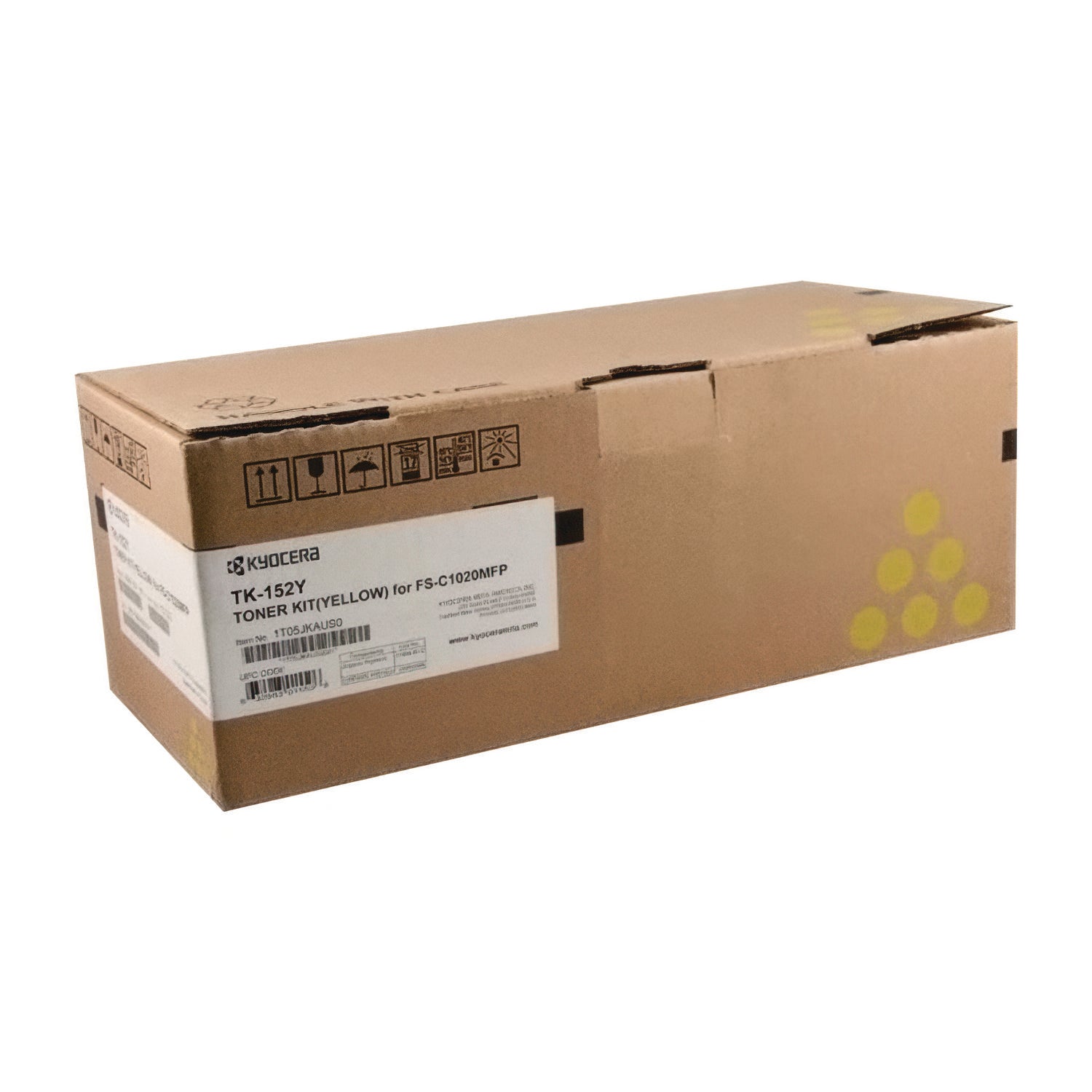 Kyocera TK152Y Toner, 6,000 Page-Yield, Yellow