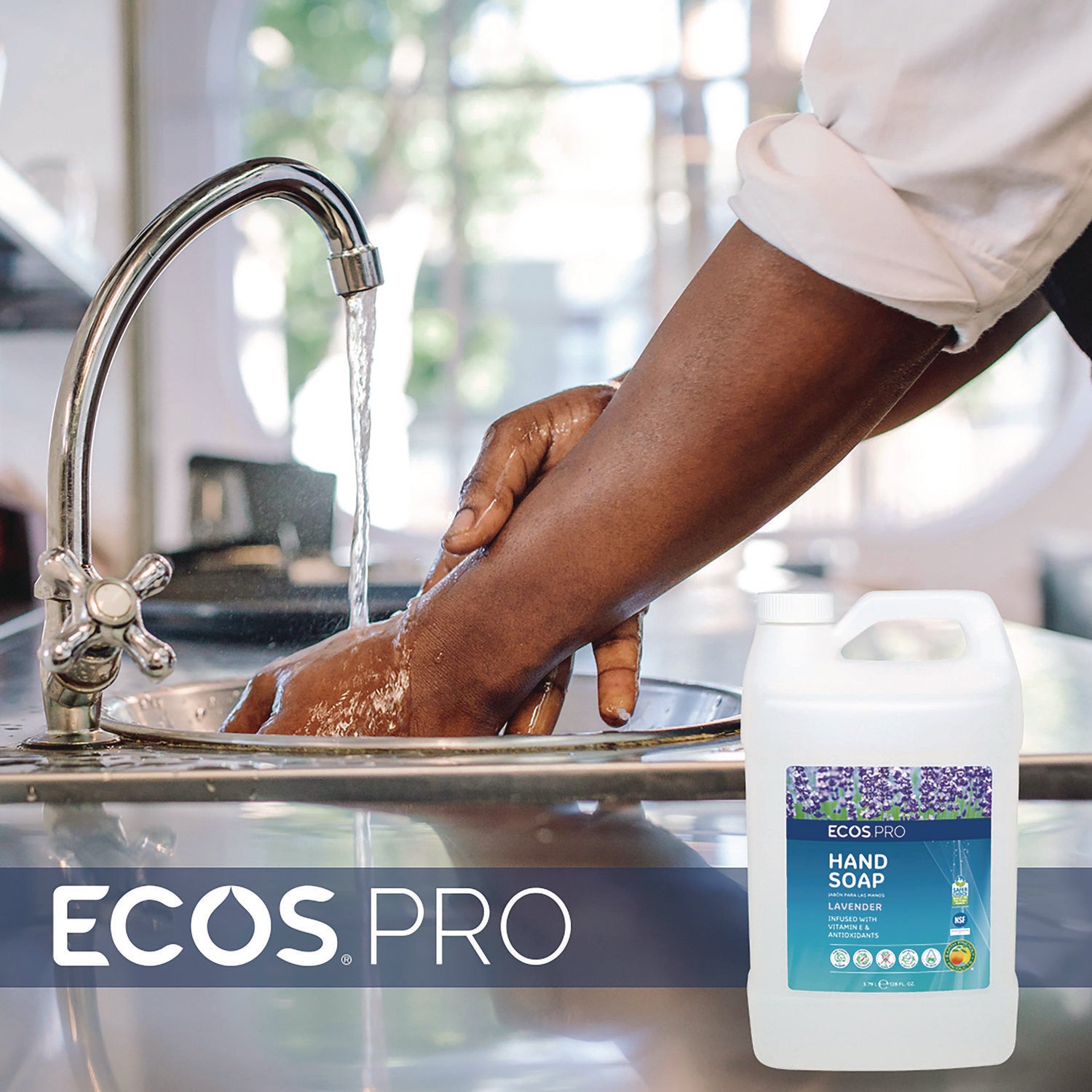 ECOS® PRO Liquid Hand Soap, Lavender, 1 gal, 4/Carton