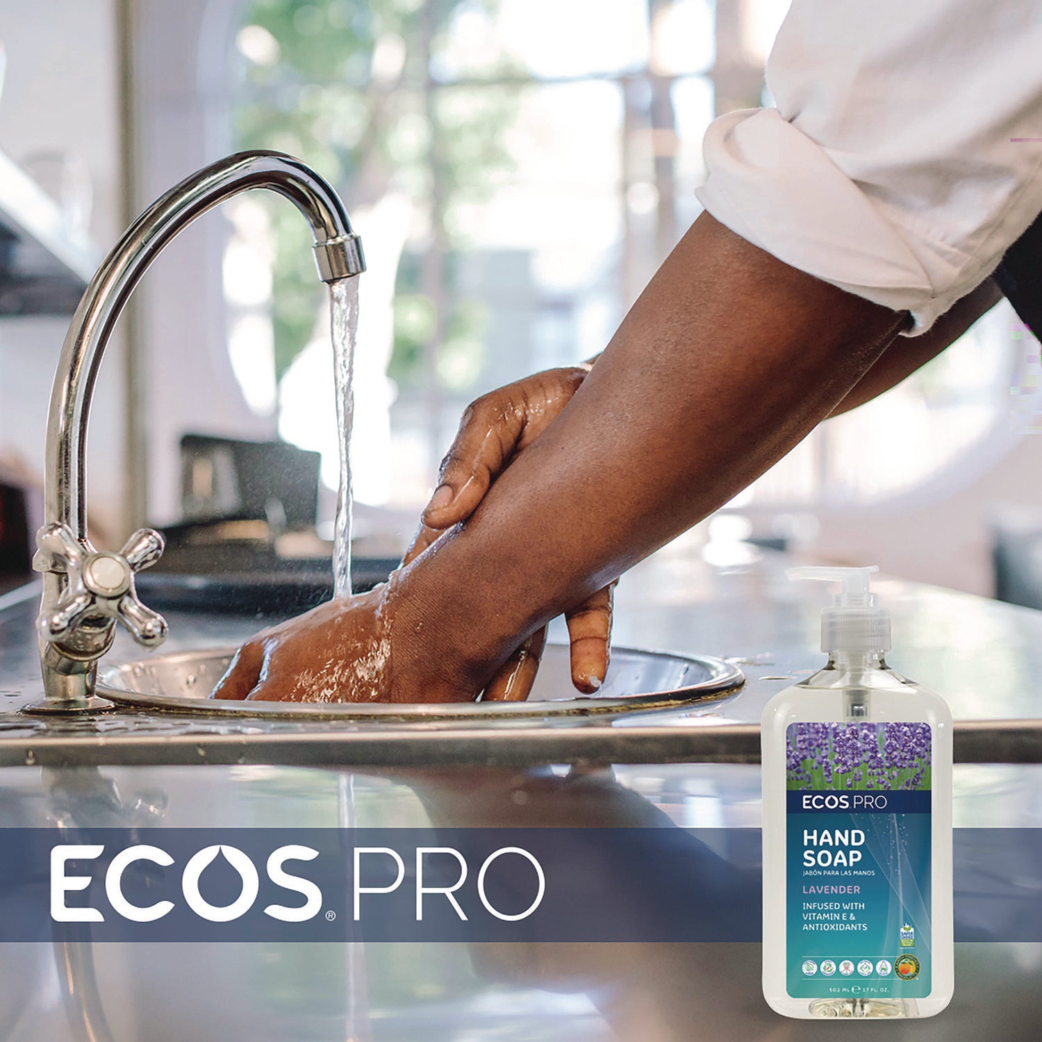 ECOS® PRO Liquid Hand Soap, Lavender, 17 oz, 6/Carton