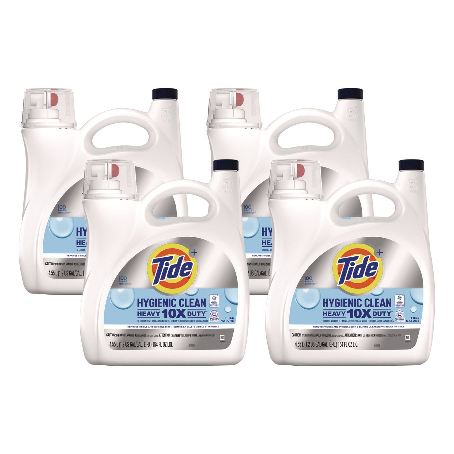 Hygienic Clean Heavy 10x Duty Liquid Laundry Detergent, Unscented, 146 oz Bottle