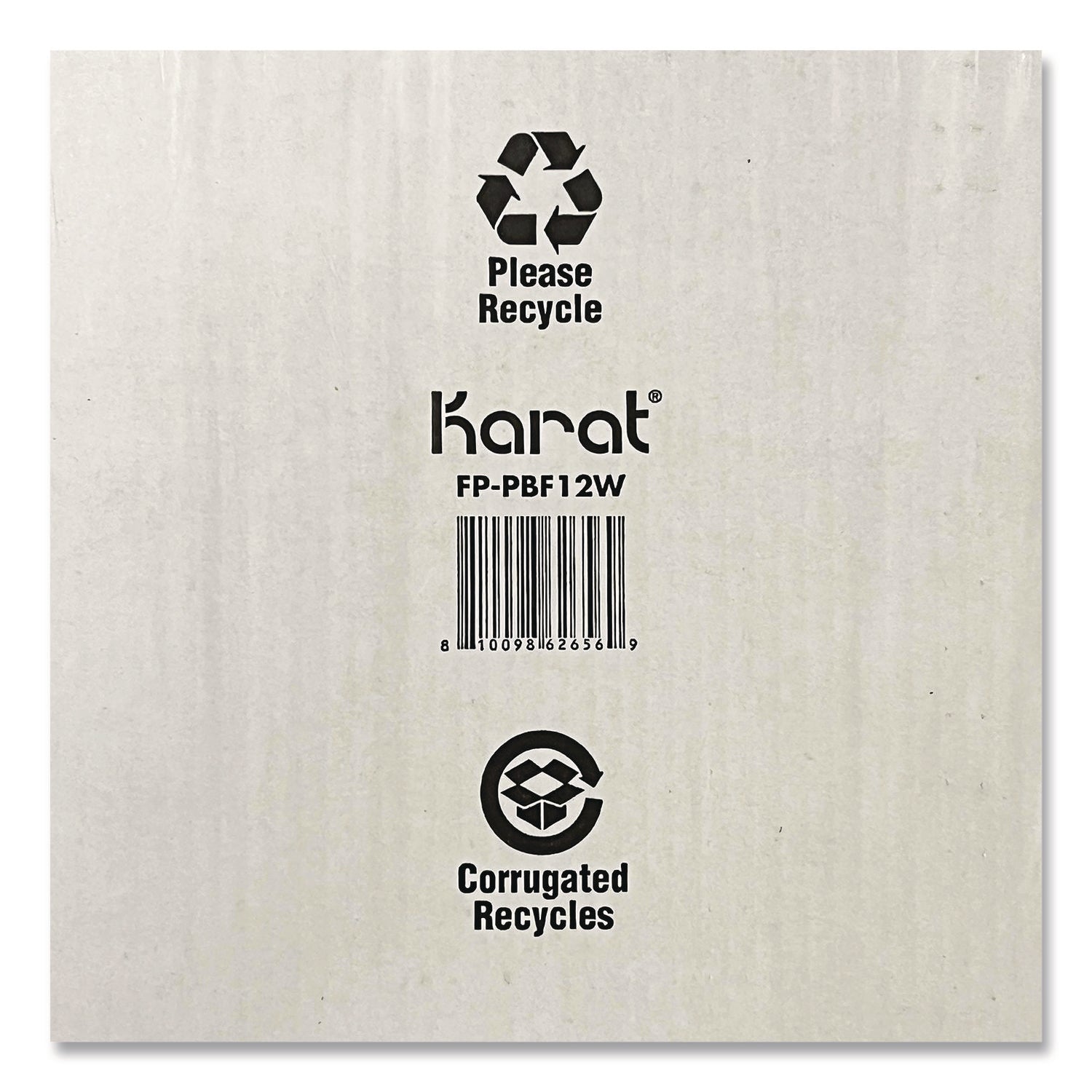 Corrugated Paper Boxes, 12 x 12 x 1.97, White/Kraft, 50/Carton Karat® Flipcost