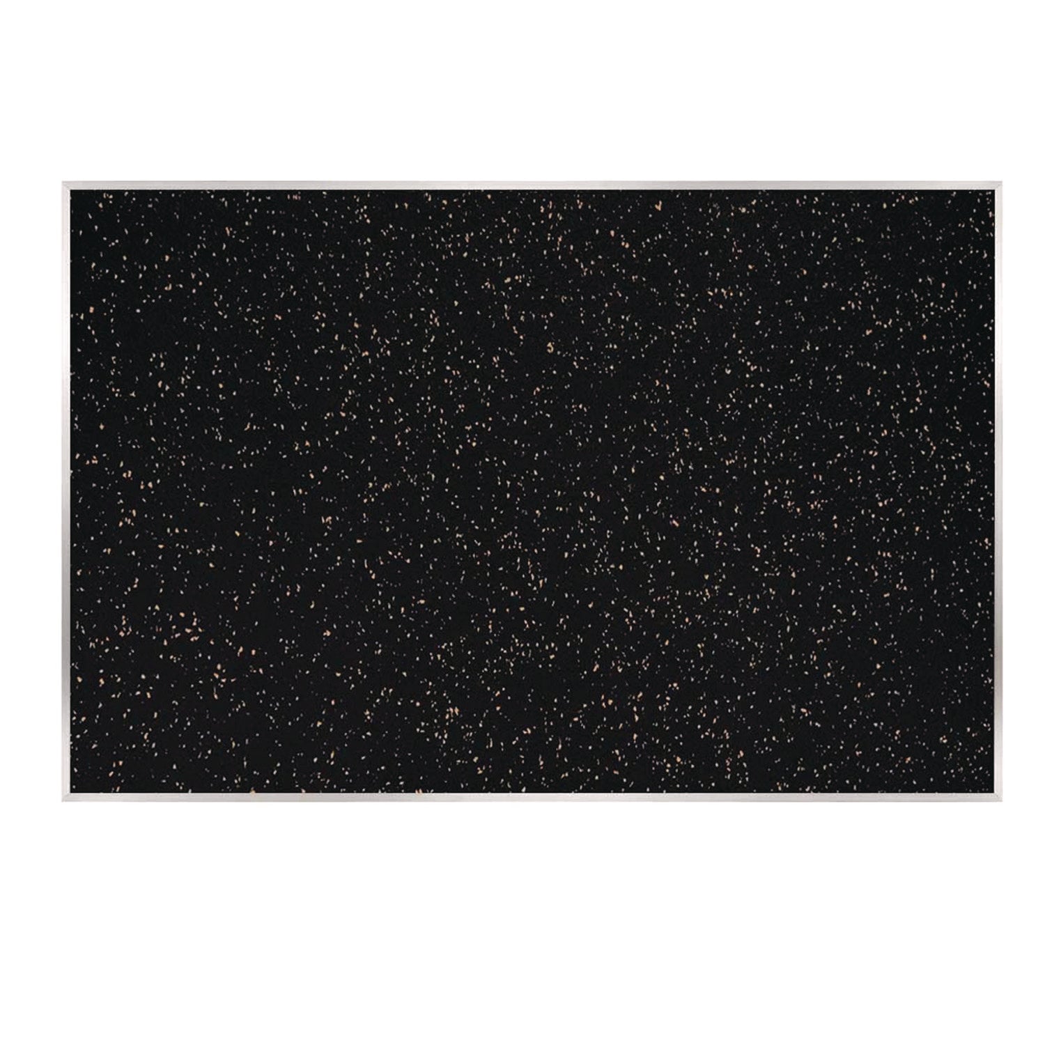 Ghent Recycled Bulletin Board, 87.91 x 48.5, Tan Speckled Surface, Satin Aluminum Frame