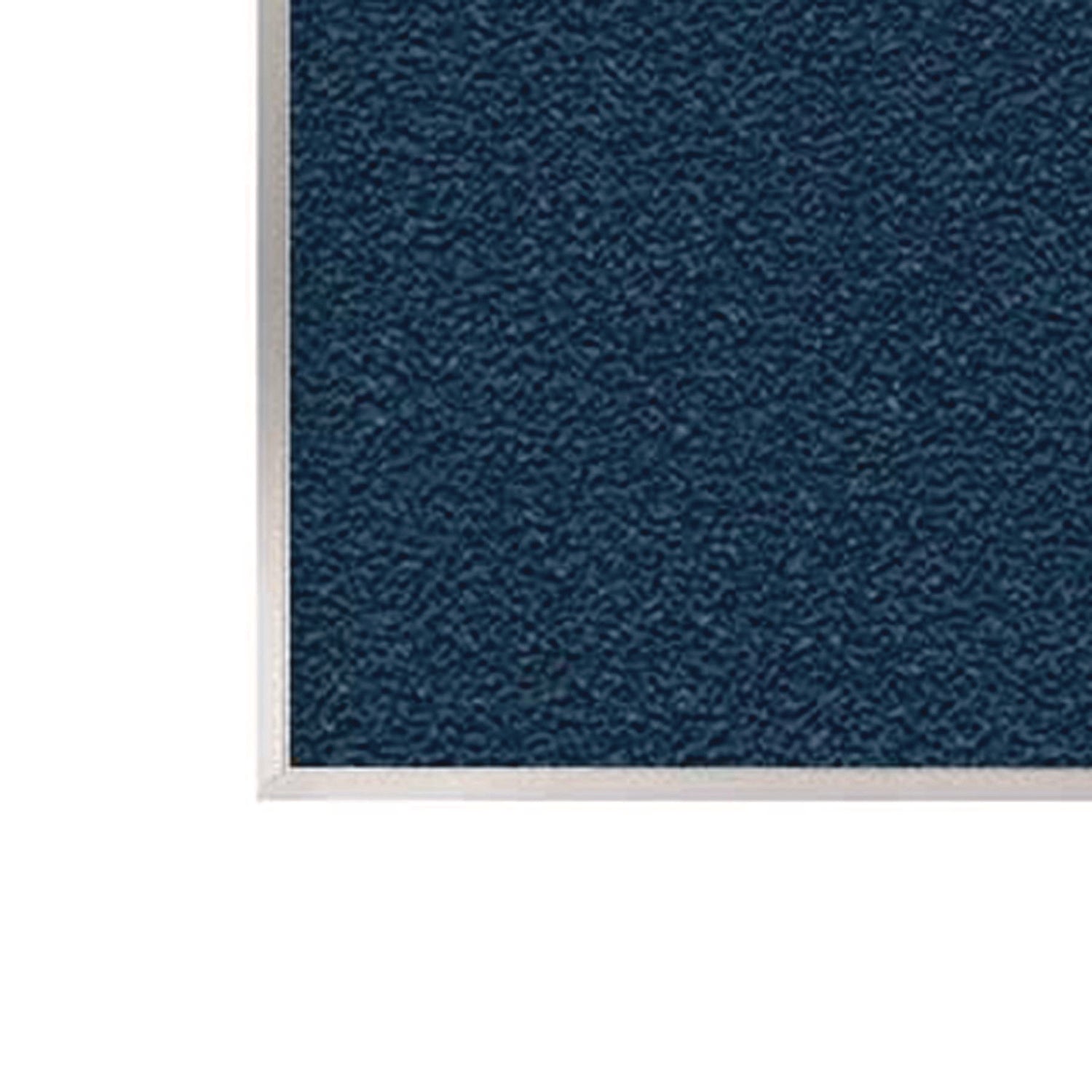 Ghent Vinyl Bulletin Board with Aluminum Frame, 87.91" x 48.5", Navy Surface, Satin Aluminum Frame