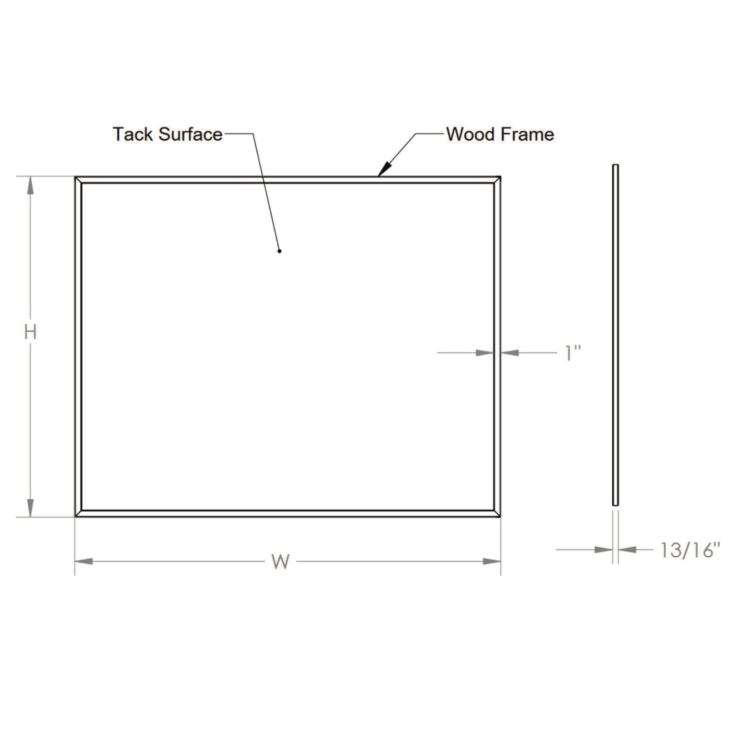 Ghent Natural Cork Bulletin Board with Wood Frame, 87.94" x 48.5", Chocolate Surface, Natural Oak Frame