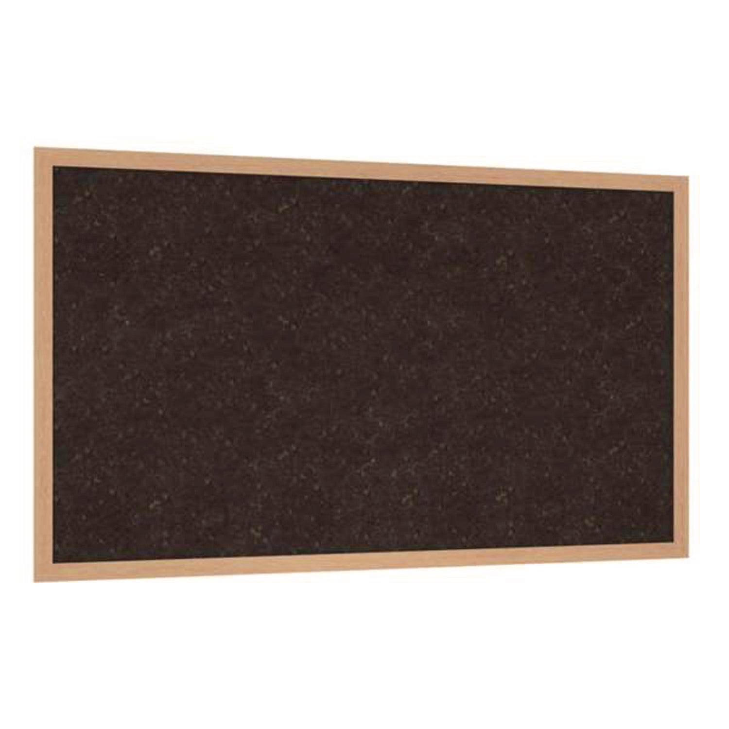 Ghent Natural Cork Bulletin Board with Wood Frame, 87.94" x 48.5", Chocolate Surface, Natural Oak Frame