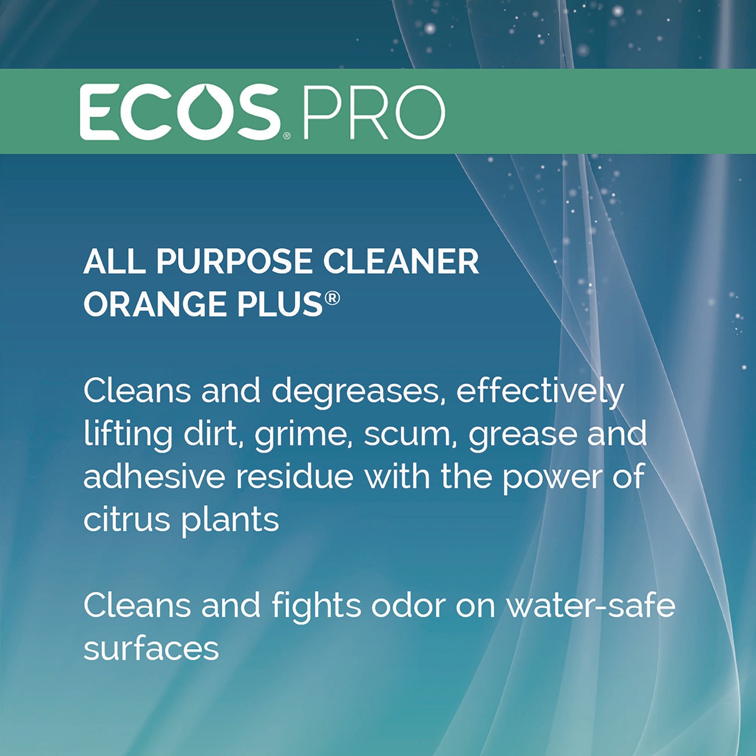 ECOS® PRO Orange Plus All-Purpose Cleaner and Degreaser, Citrus Scent, 1 gal Bottle, 4/Carton