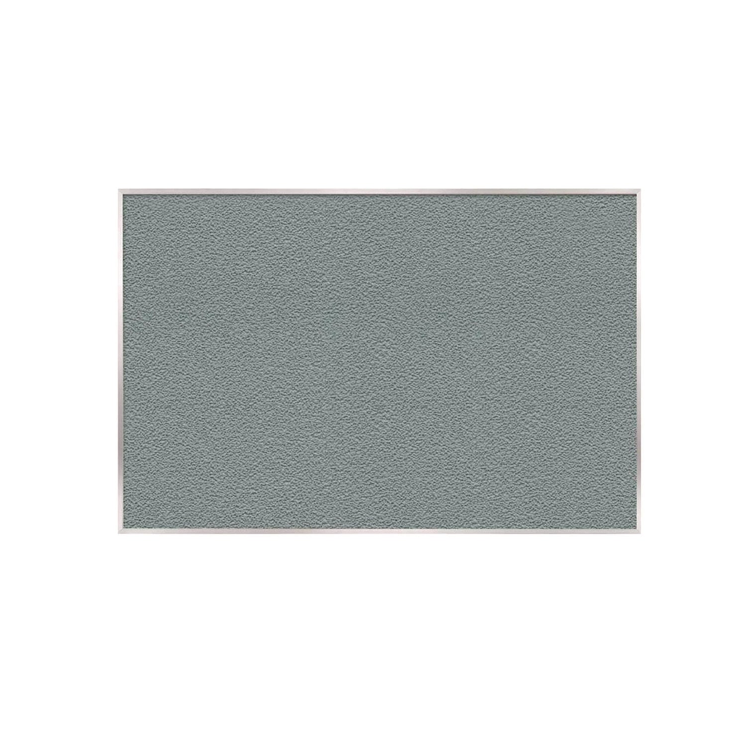 Ghent Vinyl Bulletin Board with Aluminum Frame, 87.91" x 48.5", Stone Surface, Satin Aluminum Frame