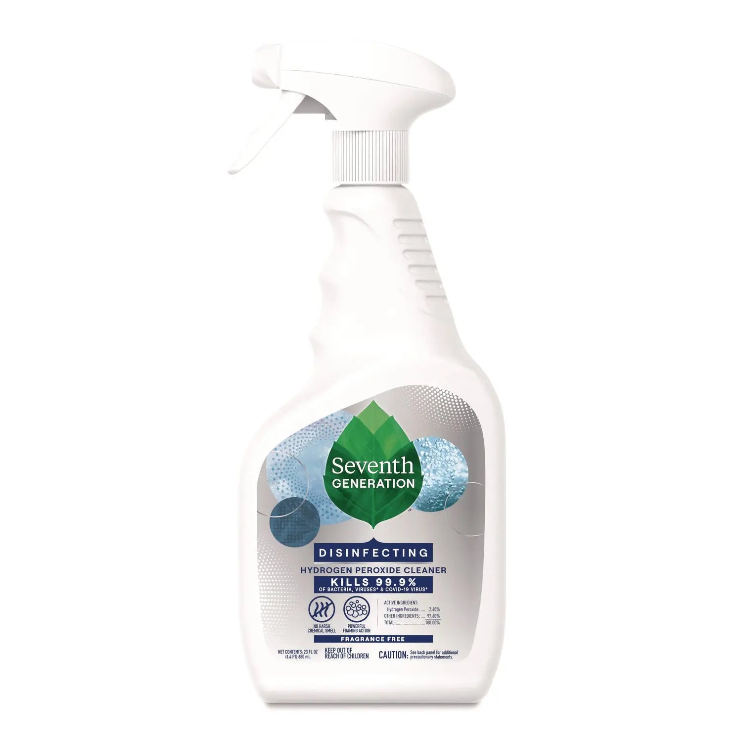 Seventh Generation® Disinfecting Hydrogen Peroxide Cleaner, Fragrance-Free, 23 oz Spray Bottle, 12/Carton Seventh Generation® Flipcost