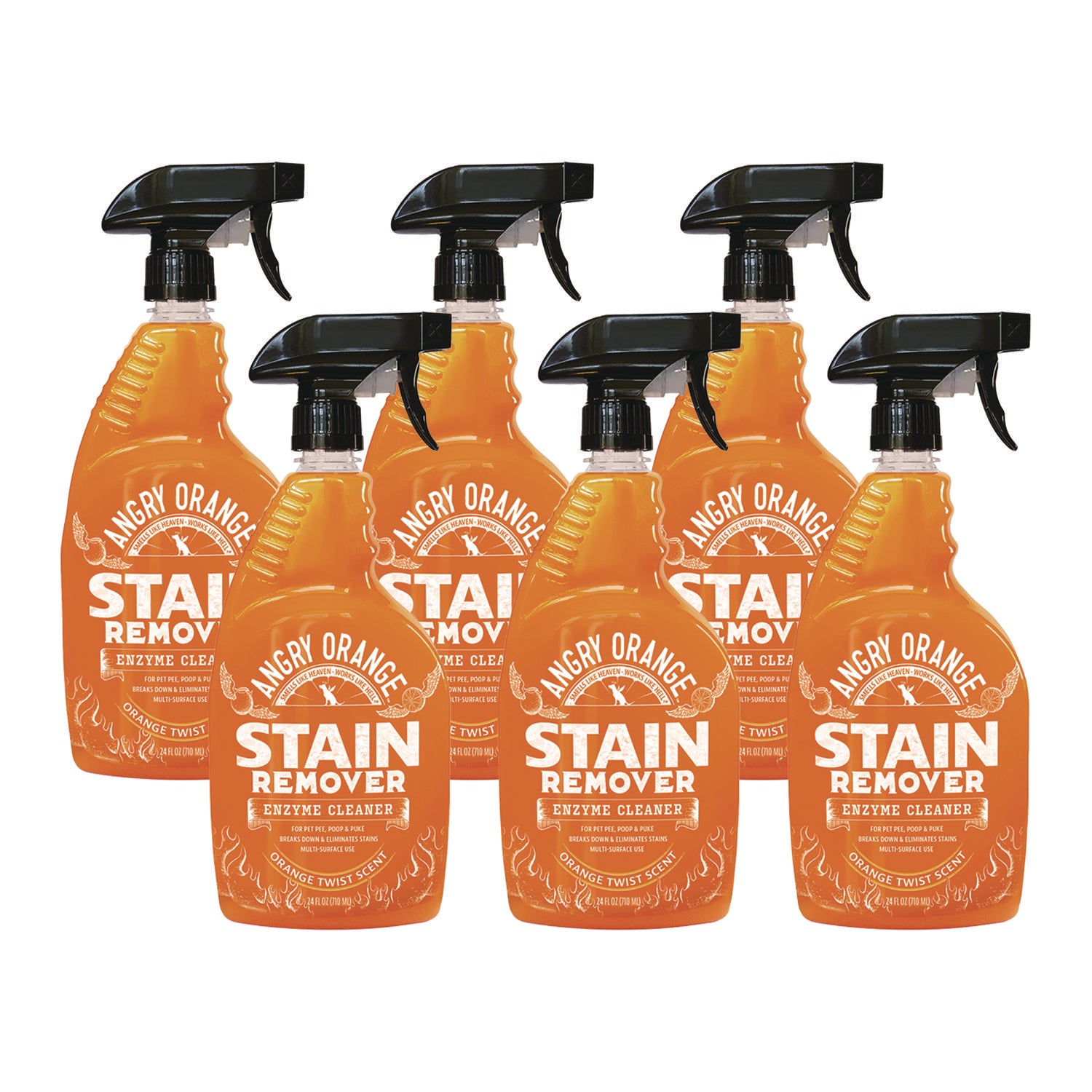 Angry Orange Pet Odor Eliminator Spray, Orange Twist Scent, 24 oz Spray Bottle