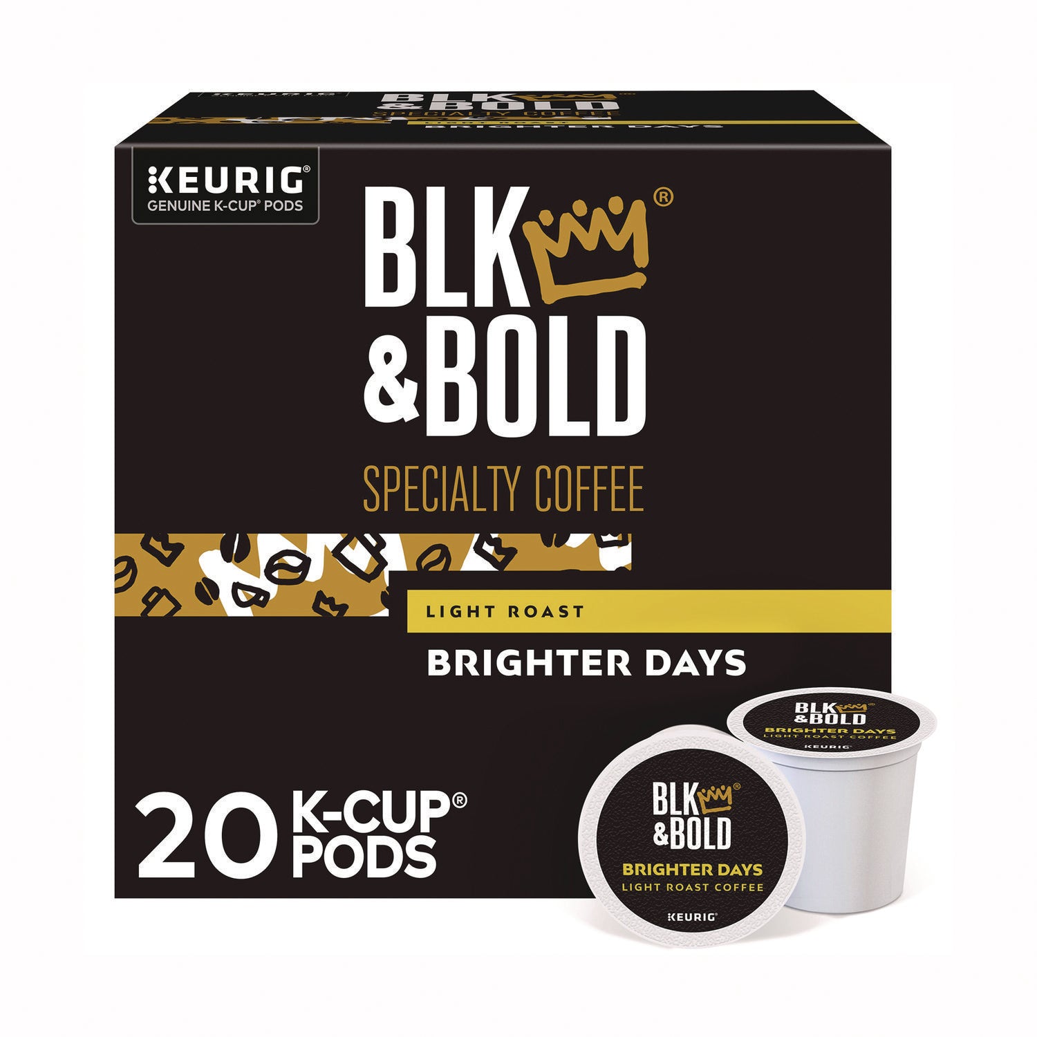 BLK & Bold® Brighter Days Coffee K-Cups, 20/Box