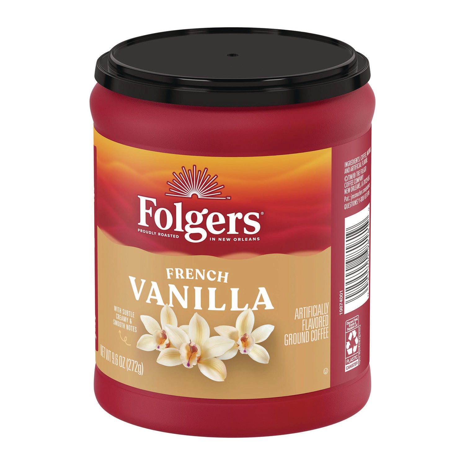 Folgers® Coffee, French Vanilla, 9.6 oz Can