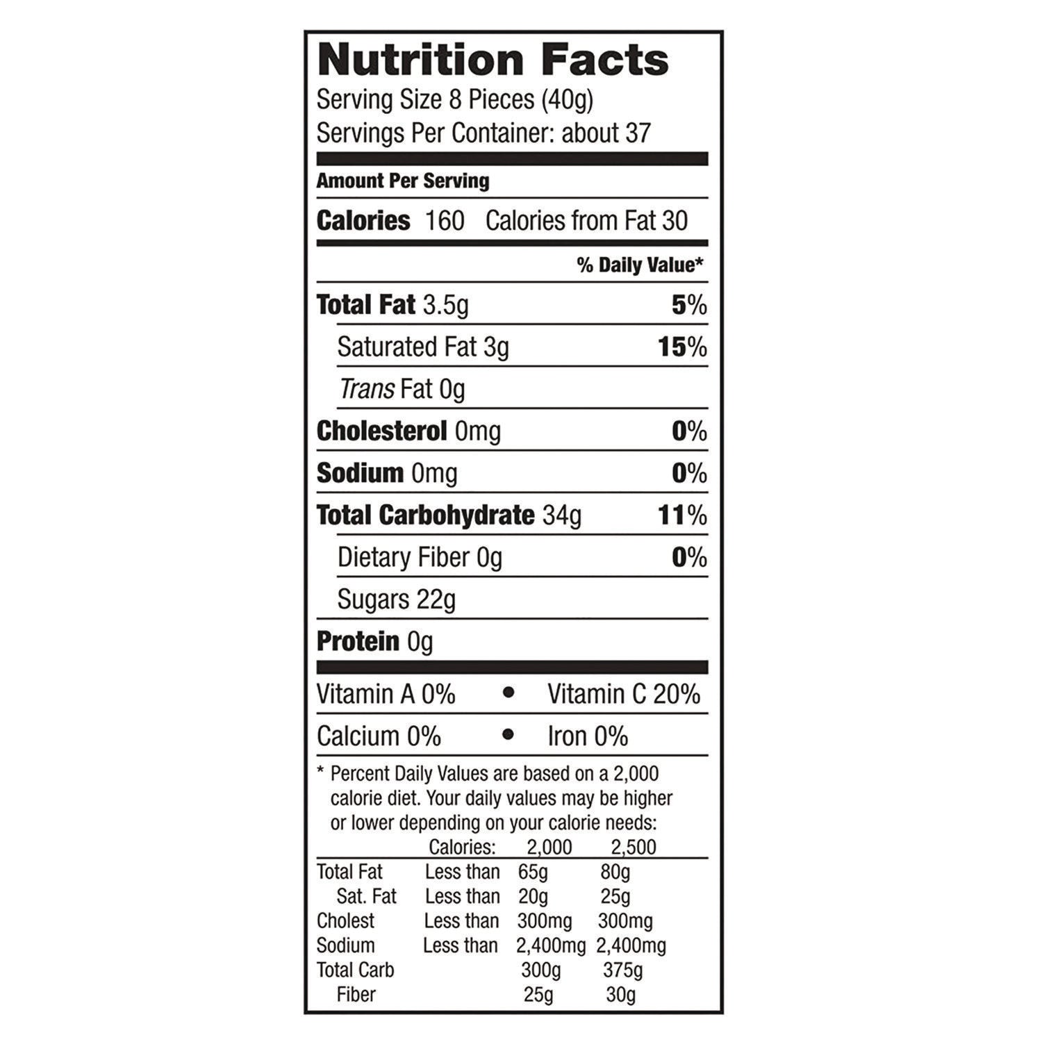 Starburst® Original Fruit Chews, Cherry; Lemon; Orange; Strawberry, 12 Pieces/Pack, 36 Packs/Box