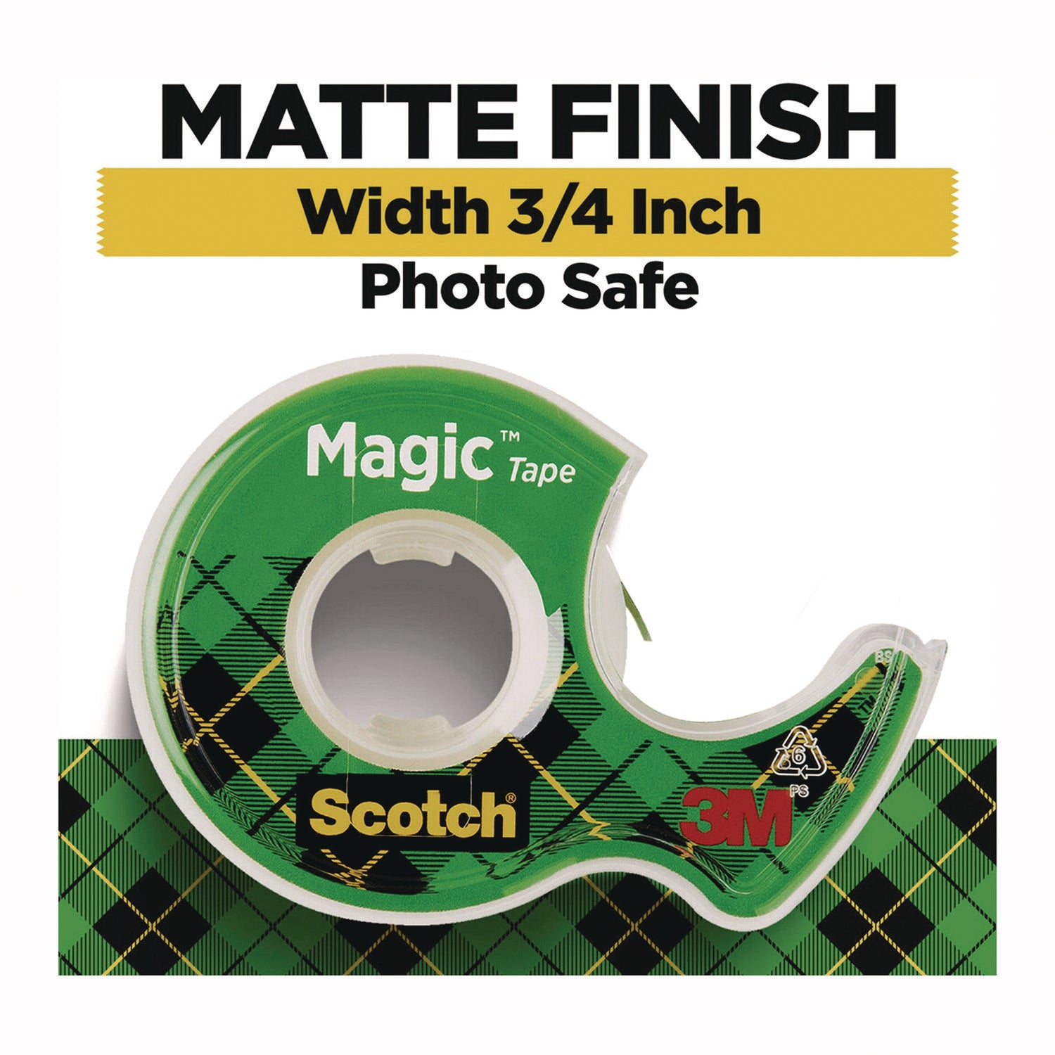 Scotch® Magic Tape in Handheld Dispenser, 1" Core, 0.75" x 50 ft, Clear, 2/Pack