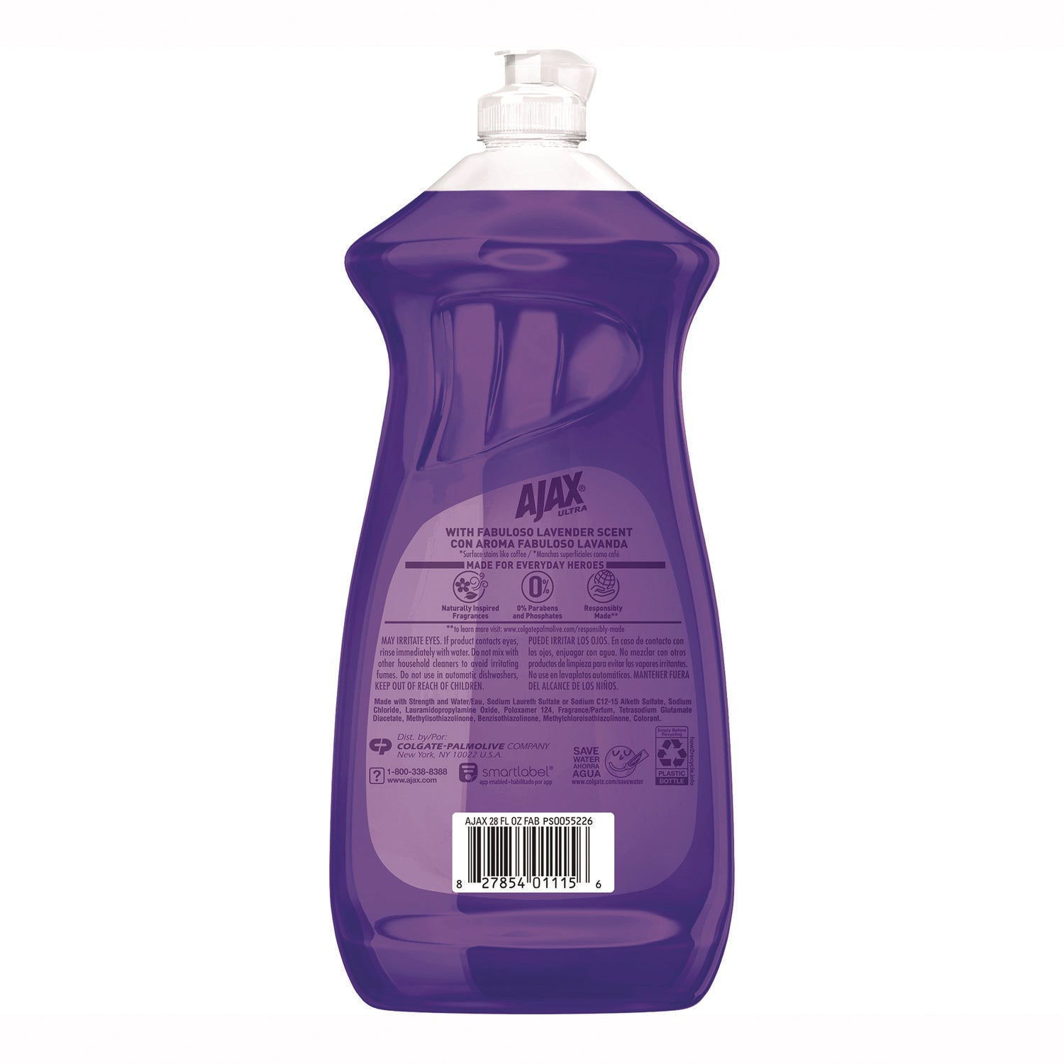 Ajax® Dish Detergent, Fabuloso Lavender Scent, 28 oz Bottle