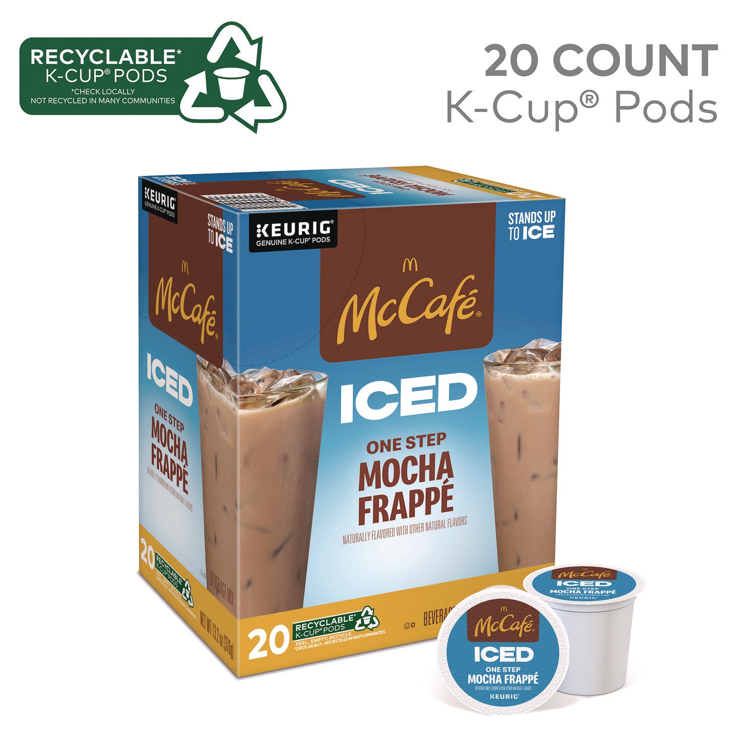 McCafe® Mocha Frappe Iced Coffee Keurig K-Cup Pods, 20/Box