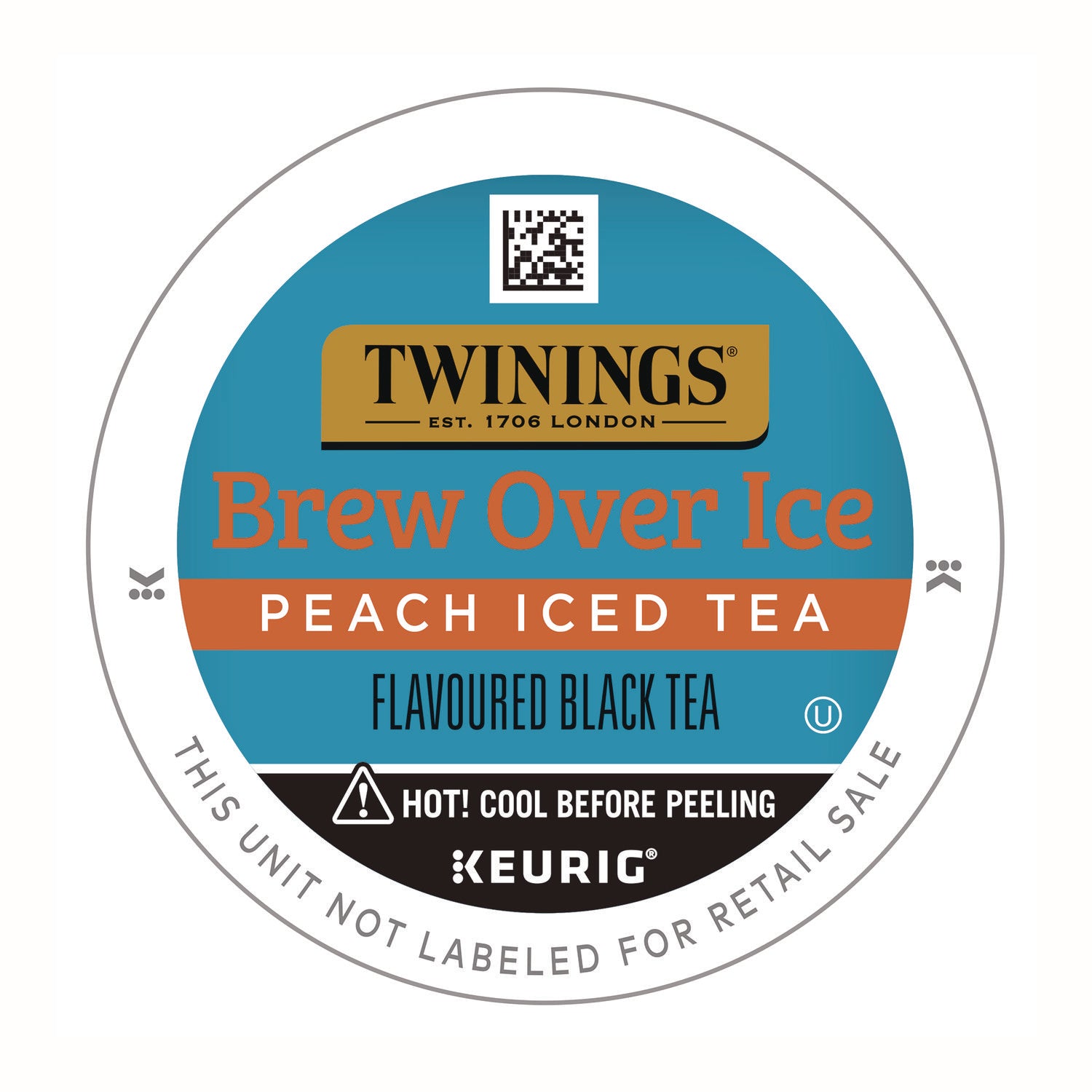 TWININGS® Brew Over Ice K-Cups, Peach, 24/Box