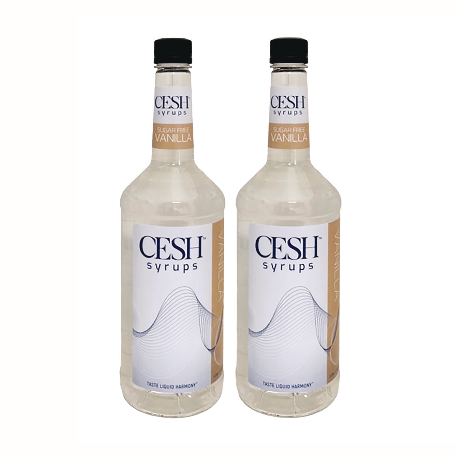 CESH™ Vanilla Sugar-Free Syrup, 33.81 oz Bottle, 2/Carton