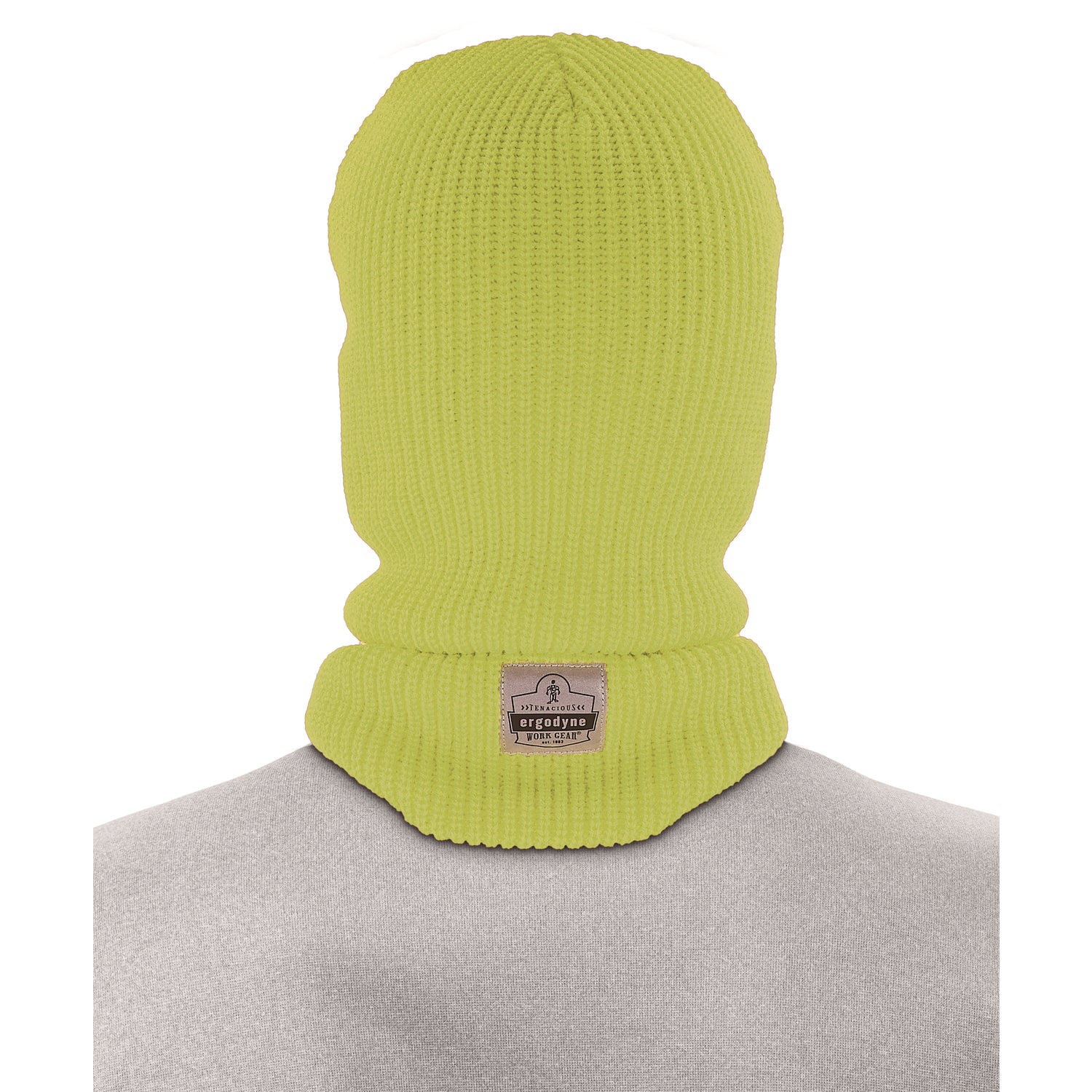 ergodyne® N-Ferno 6829 Freezer Balaclava Face Mask, Acrylic, One Size Fits Most, Lime