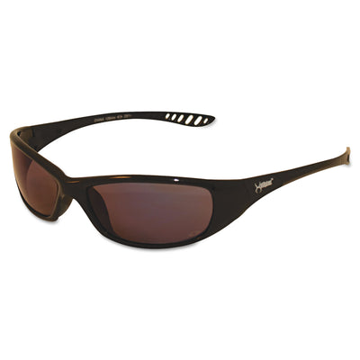KleenGuard™ V40 HellRaiser Safety Glasses, Black Frame, Blue Mirror Lens - Flipcost