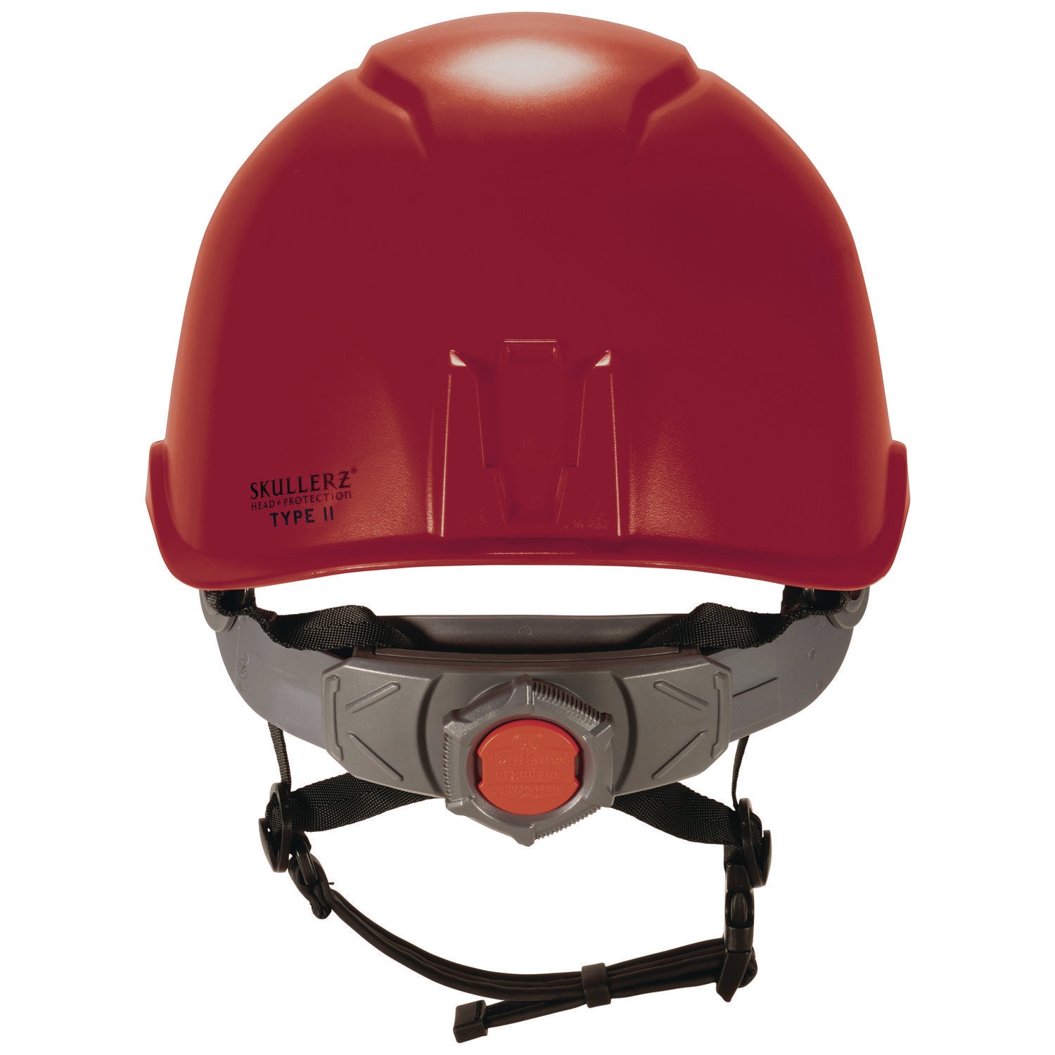 ergodyne® Skullerz 8976LED Class E Safety Helmet with LED Light, 6-Point Ratchet Suspension, Red