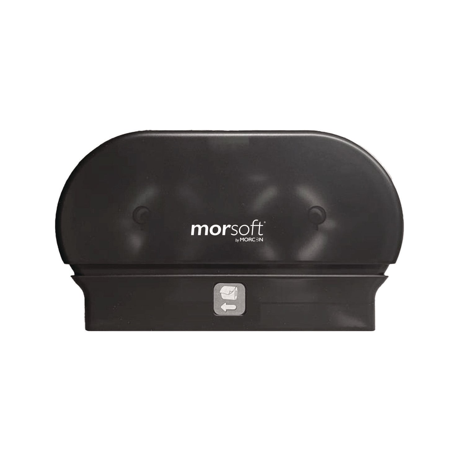 Morcon Tissue Morsoft Small Core Tissue Dispenser, 11.86 x 5.48 x 7.32, Black Translucent